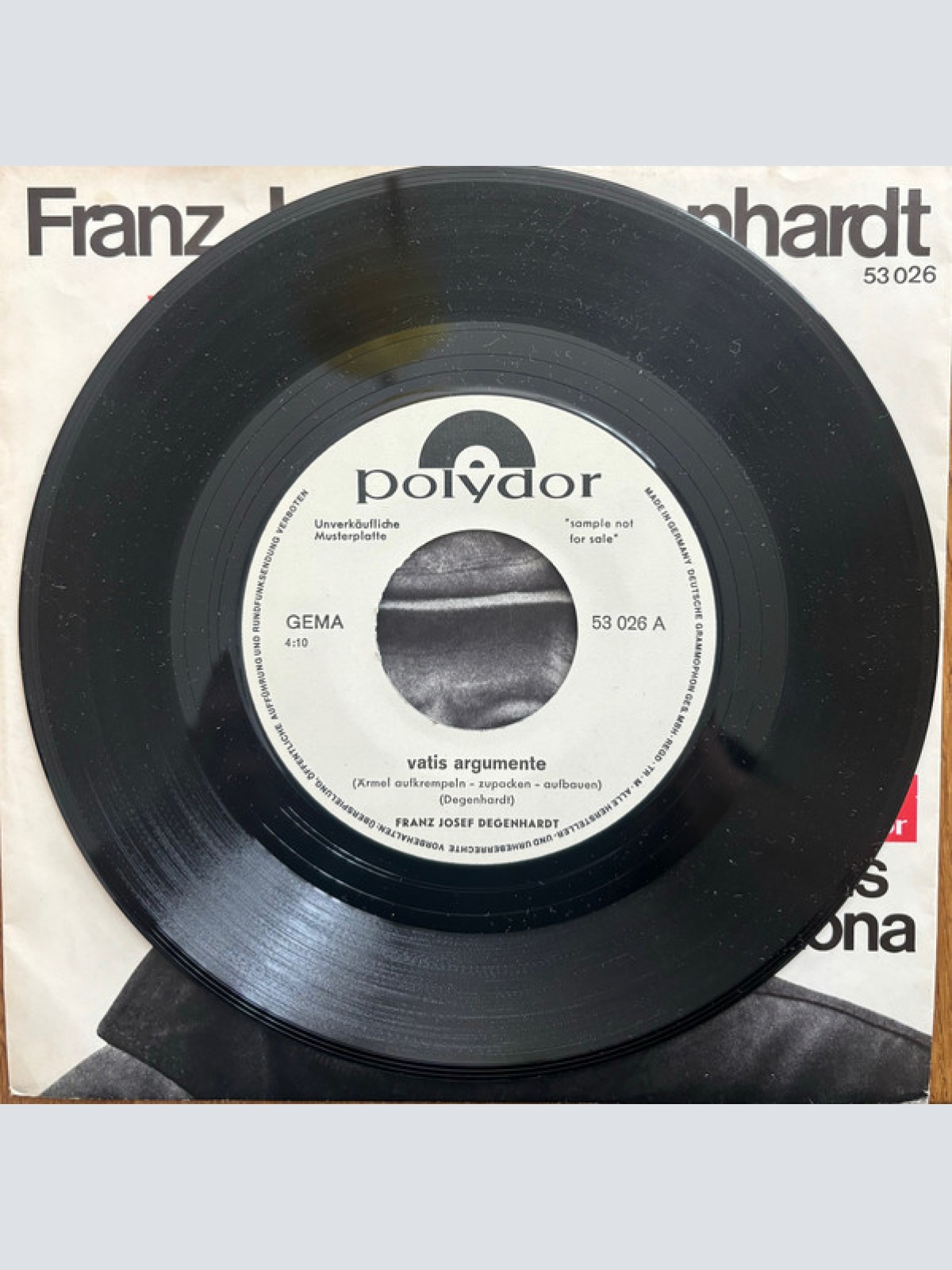 Vinyl / Franz Josef Degenhardt - Vatis Argumente (Ärmel Aufkrempeln - Zupacken - Aufbauen)