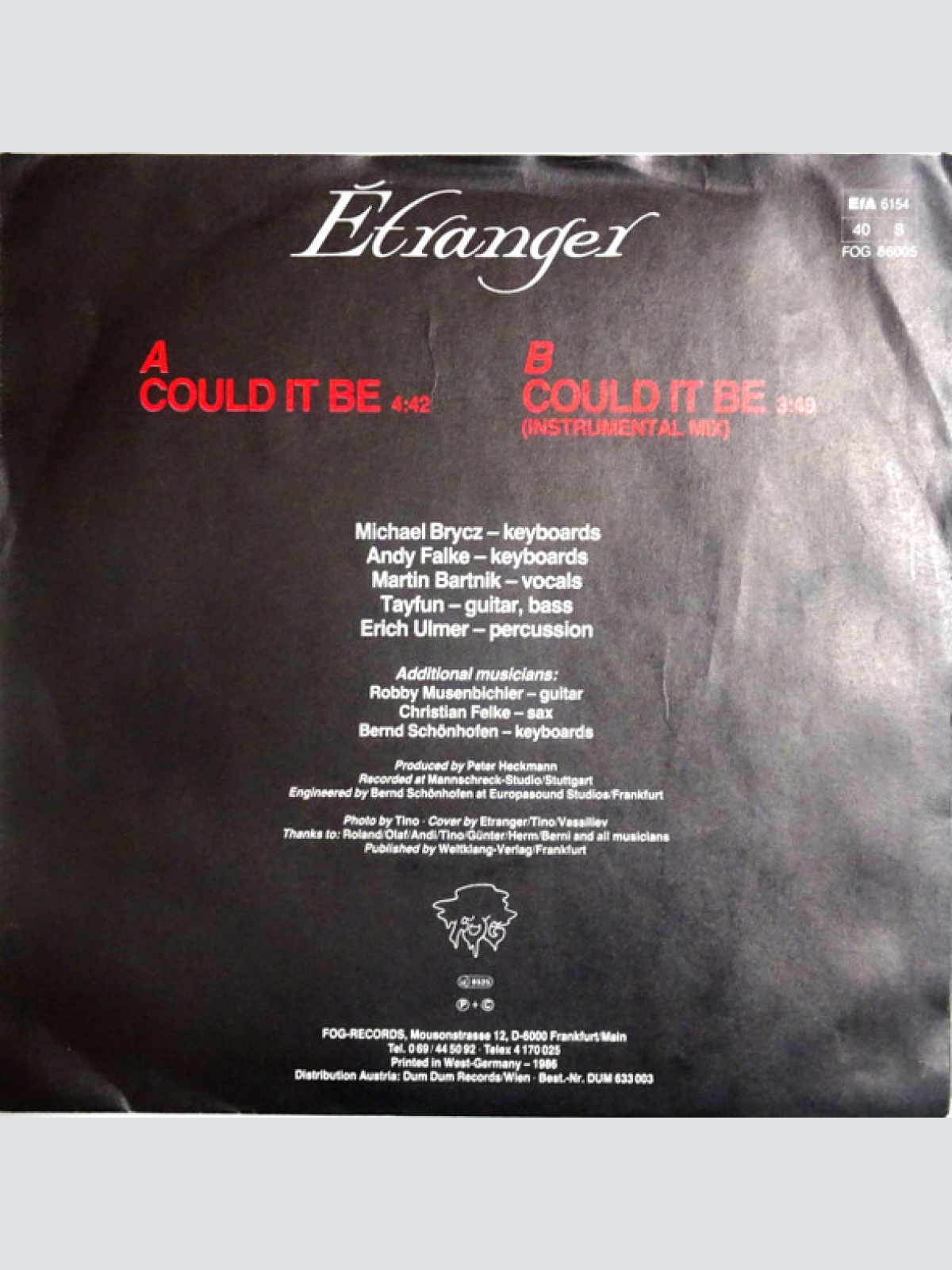 Vinyl / Étranger - Could It Be