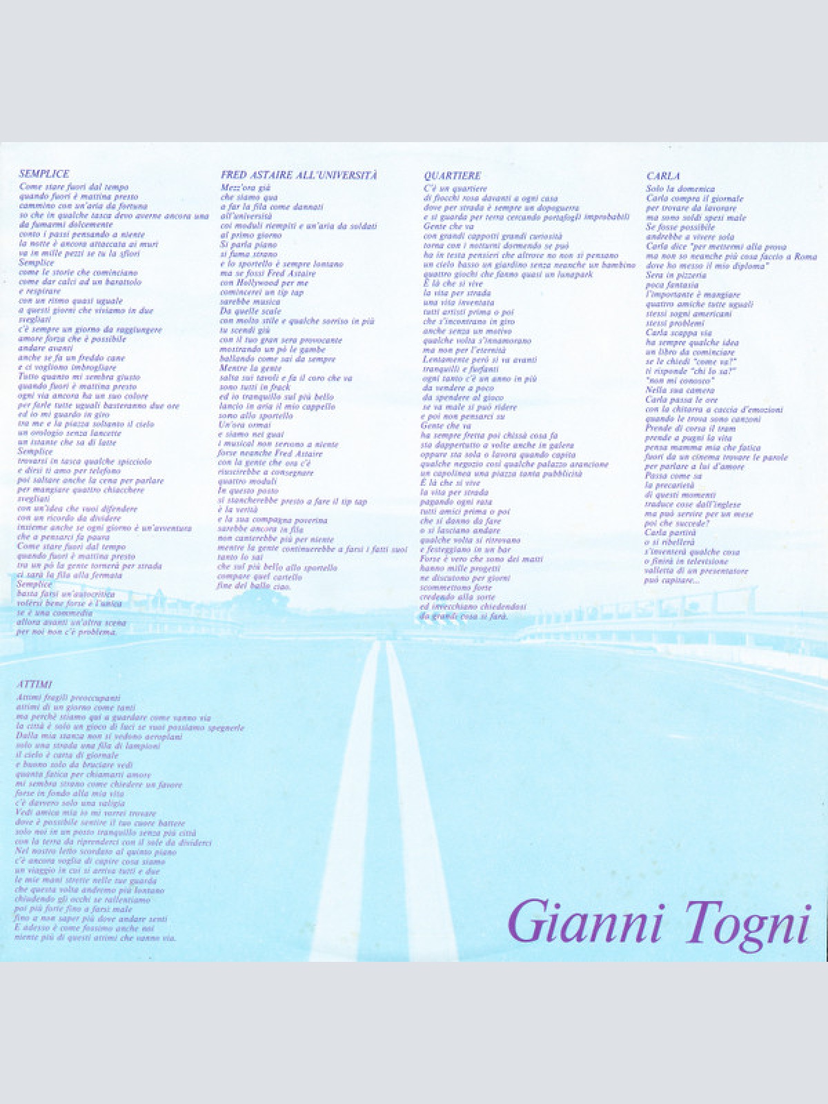 Vinyl / Gianni Togni - Le Mie Strade
