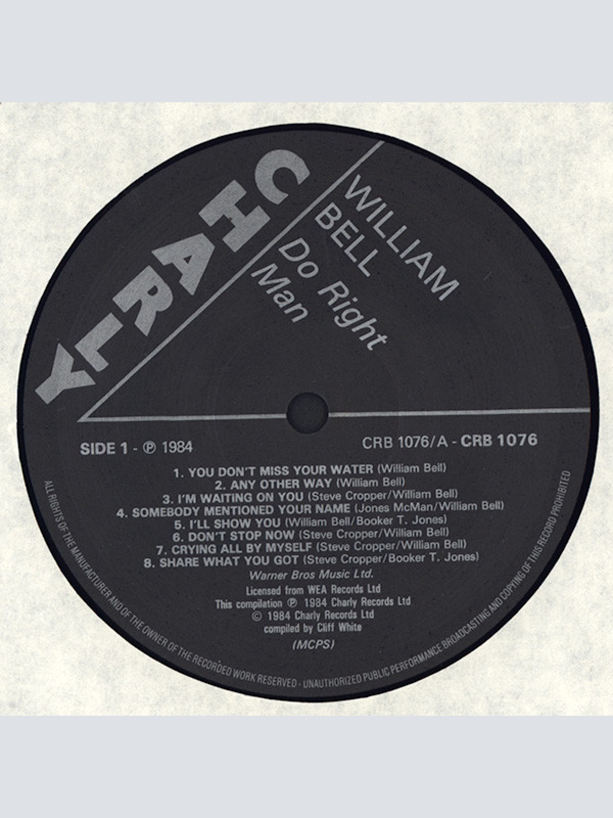 Vinyl / William Bell - Do Right Man