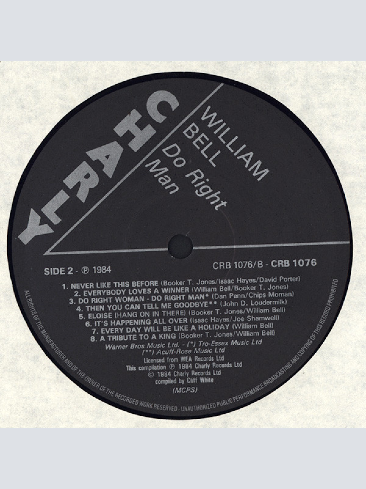 Vinyl / William Bell - Do Right Man