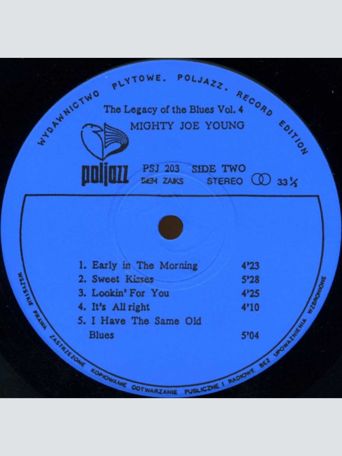 Vinyl / Mighty Joe Young - The Legacy Of The Blues Vol. 4