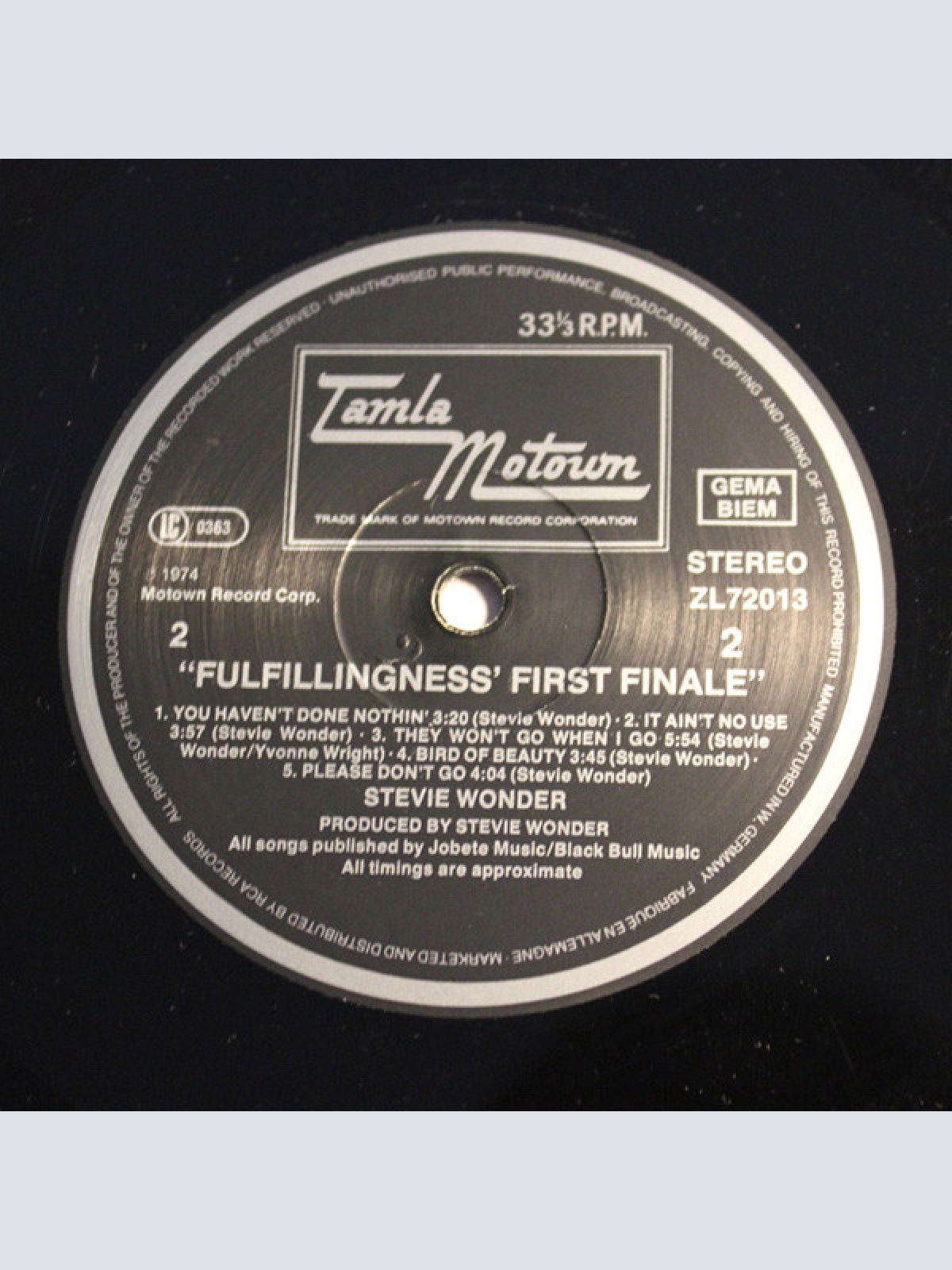 Vinyl / Stevie Wonder - Fulfillingness' First Finale