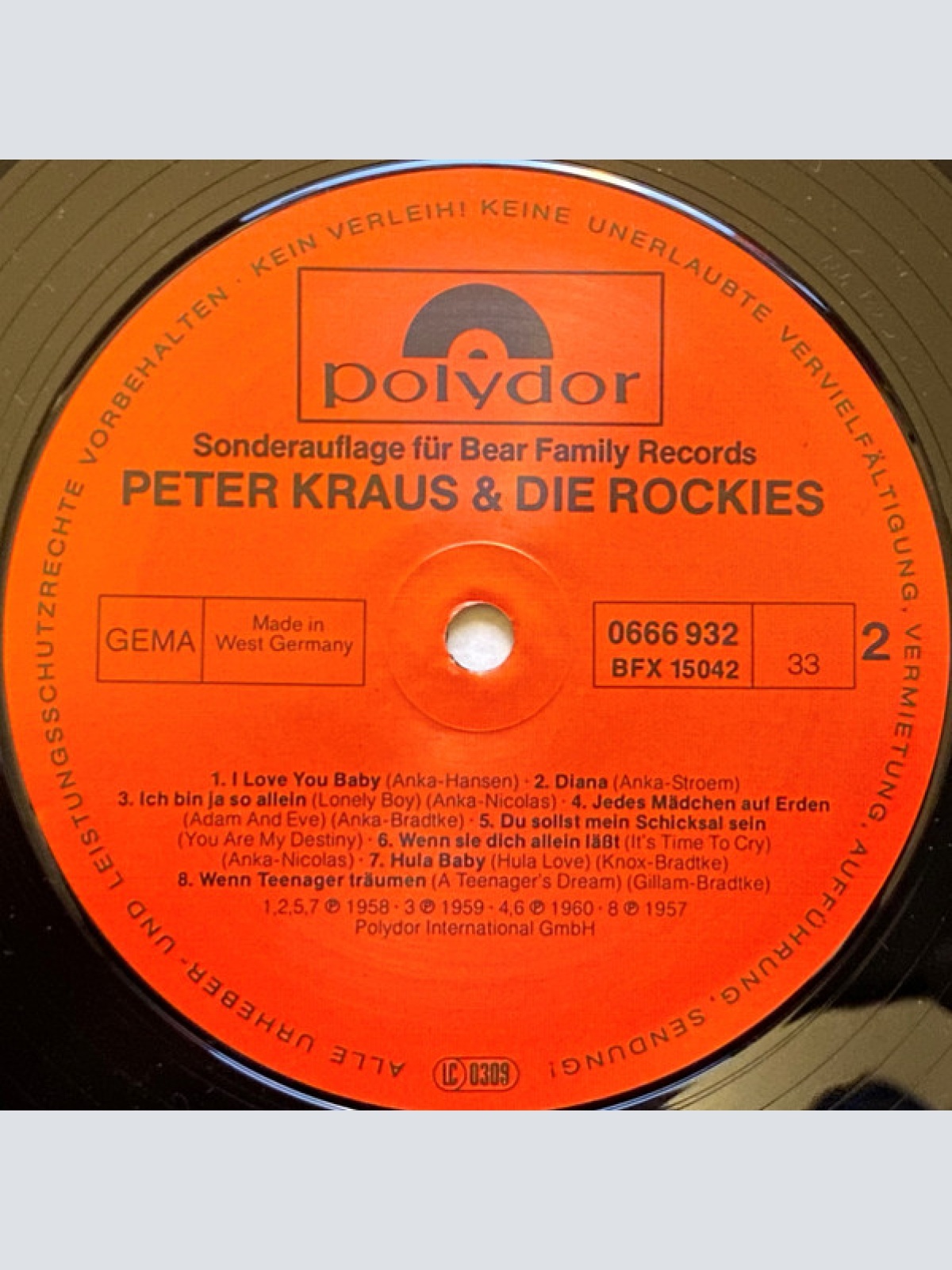 Vinyl / Peter Kraus Und Die Rockies - Der Rocker
