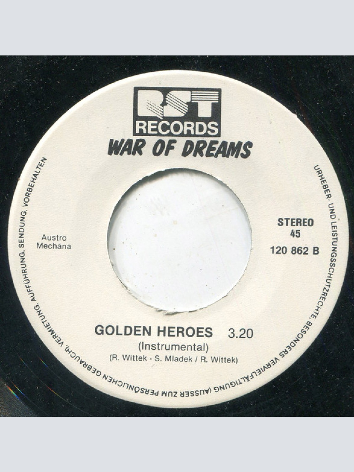 Vinyl / War Of Dreams - Golden Heroes