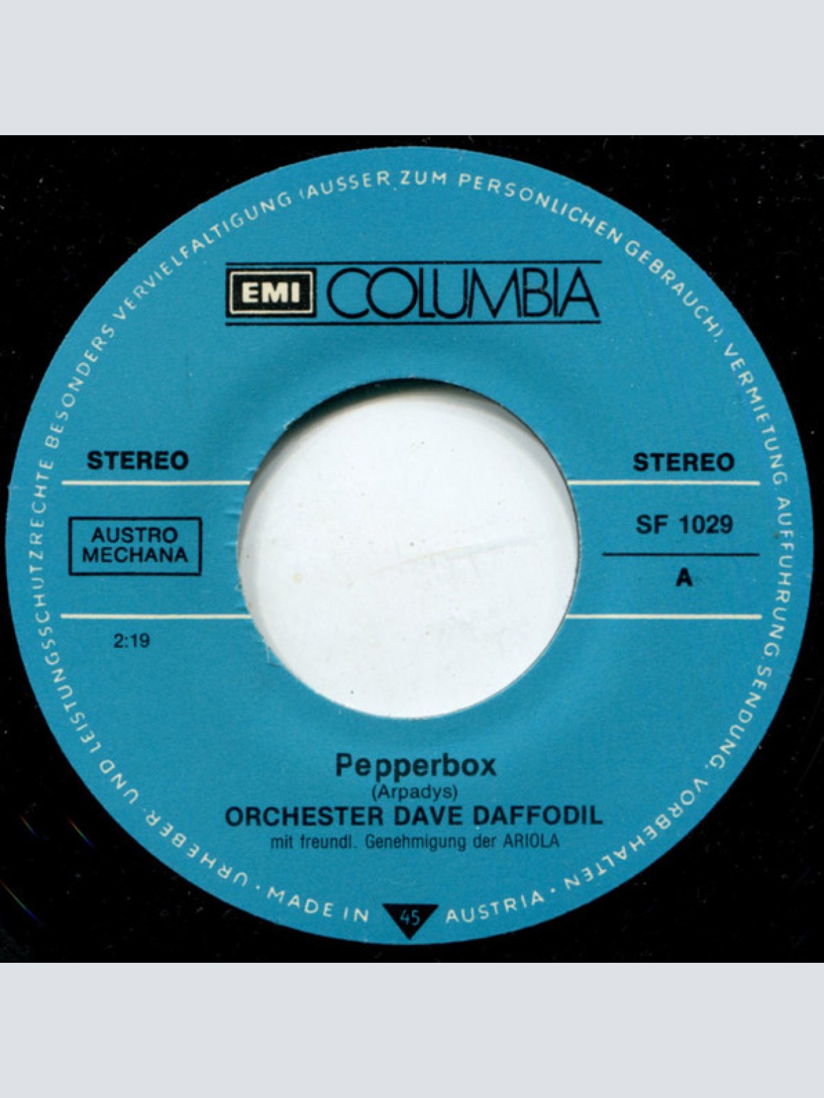 Vinyl / Orchester Dave Daffodil* / Resonance* - Pepperbox / O. K. Chicago