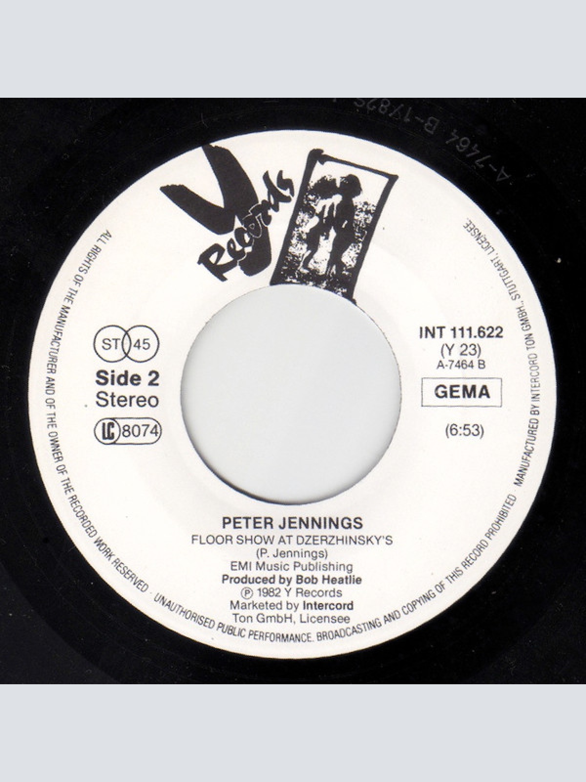 Vinyl / Christopher Reeves / Peter Jennings - Dining At Dzerzhinsky's / Floor Show At Dzerzhinsky's