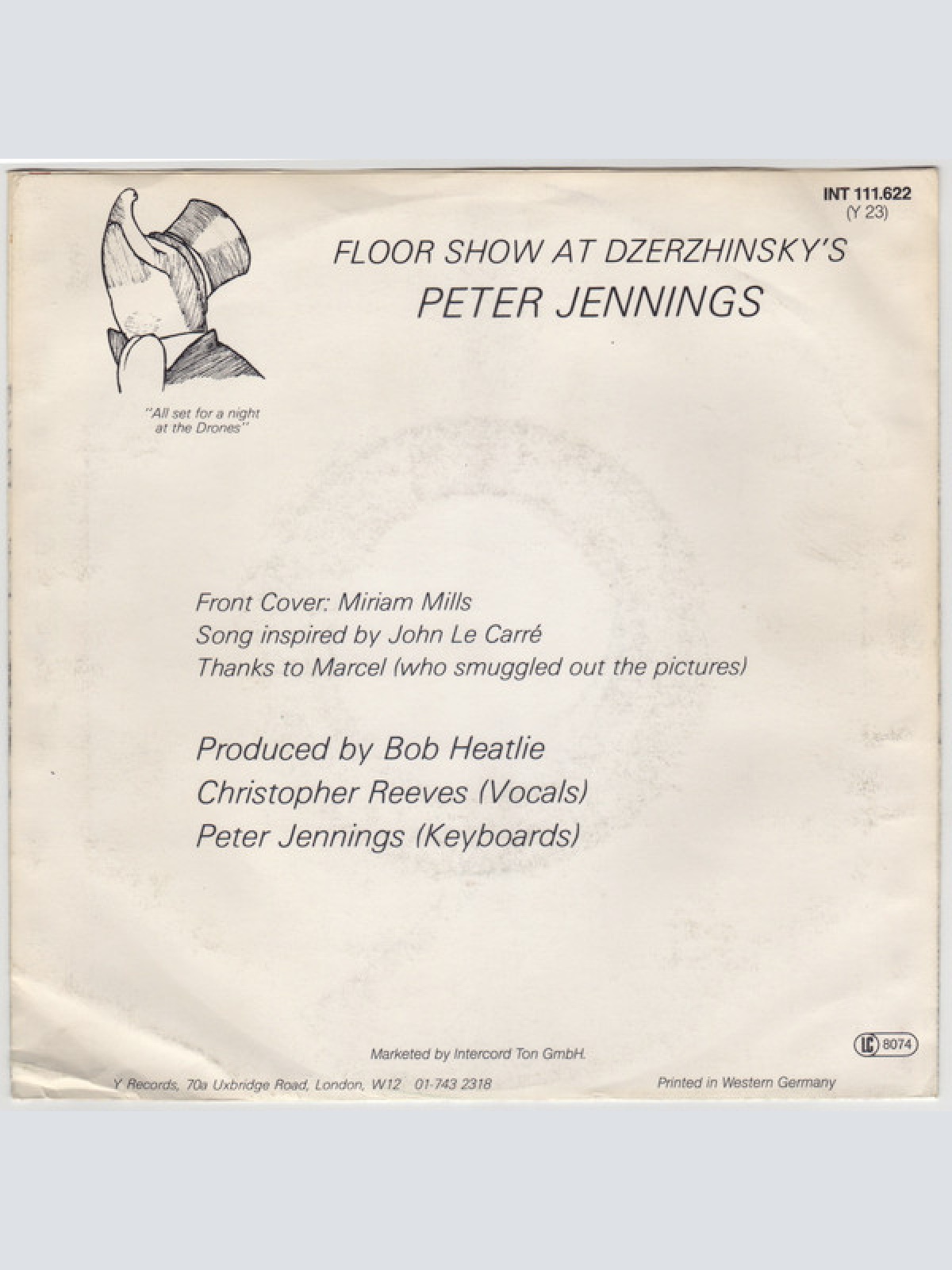 Vinyl / Christopher Reeves / Peter Jennings - Dining At Dzerzhinsky's / Floor Show At Dzerzhinsky's