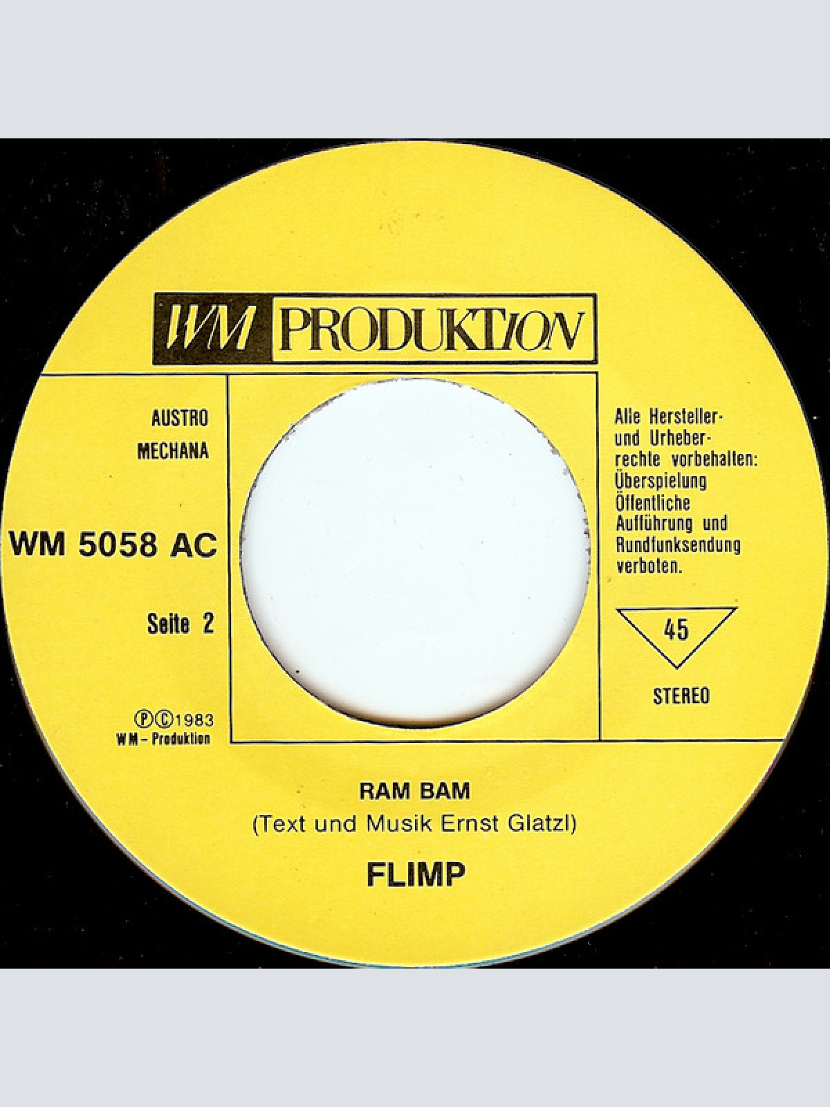 Vinyl / Flimp - Columbia / Ram Bam
