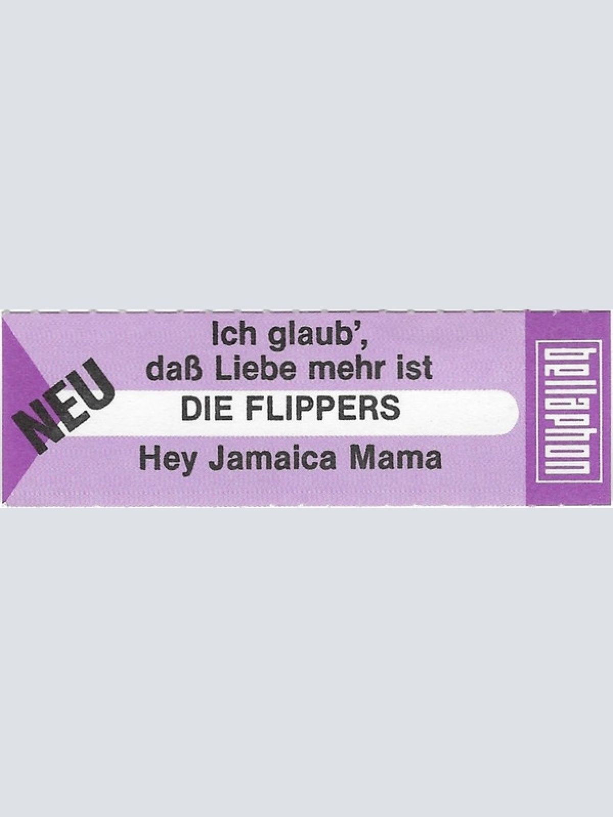 Vinyl / Die Flippers - Ich Glaub', Daß Liebe Mehr Ist