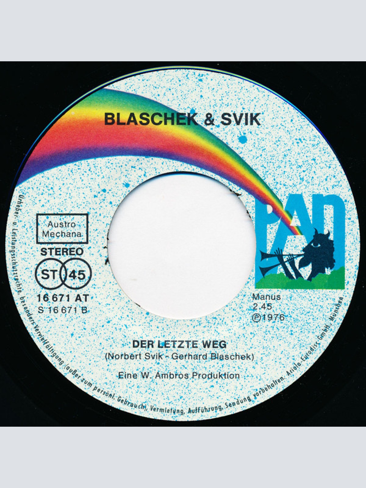 Vinyl / Blaschek & Svik - Der Messerstich