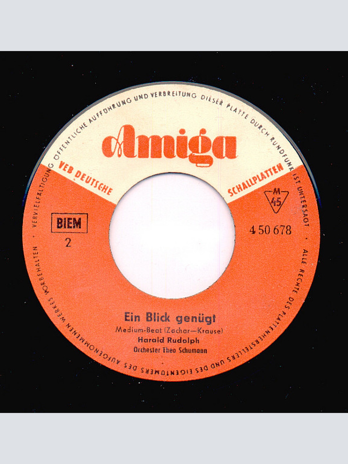 Vinyl / Harry Nicolai / Harald Rudolph - Jeder Hat Seinen Kleinen Fehler / Ein Blick Genügt