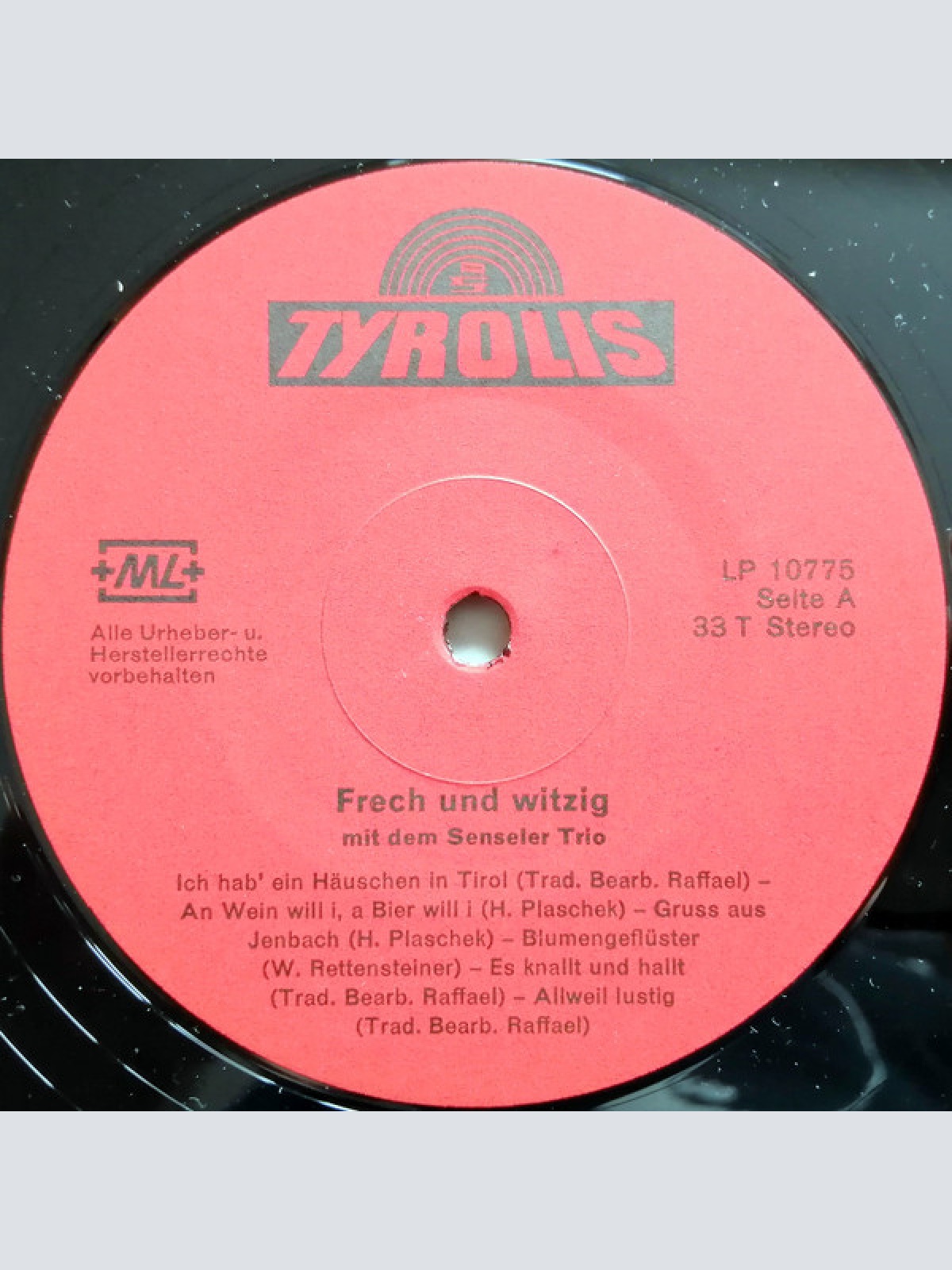 Vinyl / Senseler Trio - Frech Und Witzig
