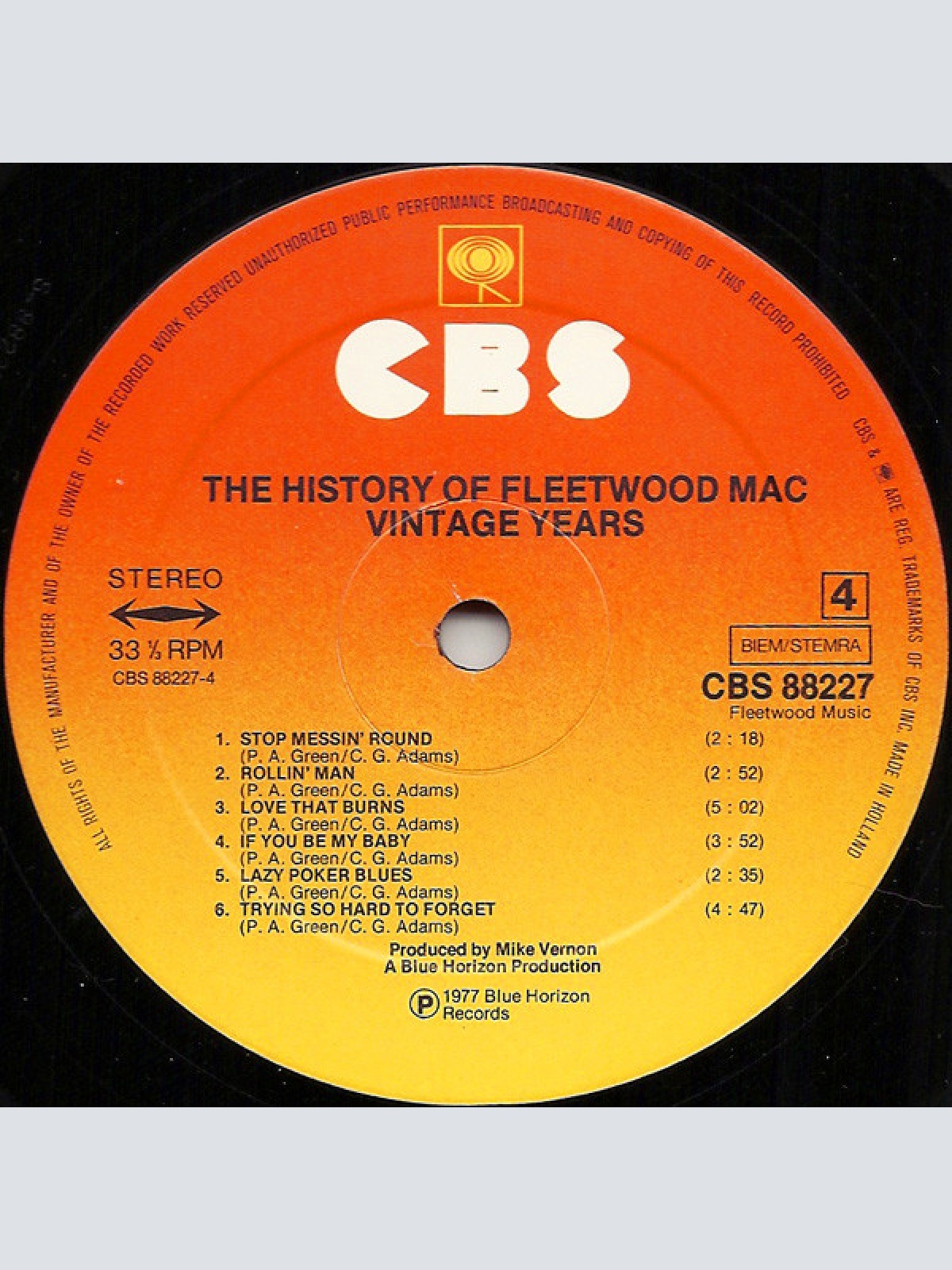 Vinyl / Fleetwood Mac - The History Of Fleetwood Mac - Vintage Years