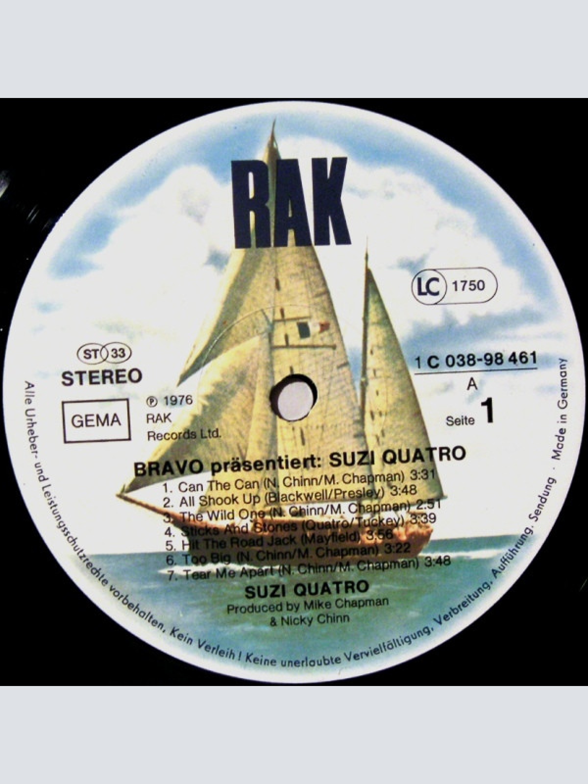 Vinyl / Suzi Quatro - Bravo Präsentiert: Suzi Quatro