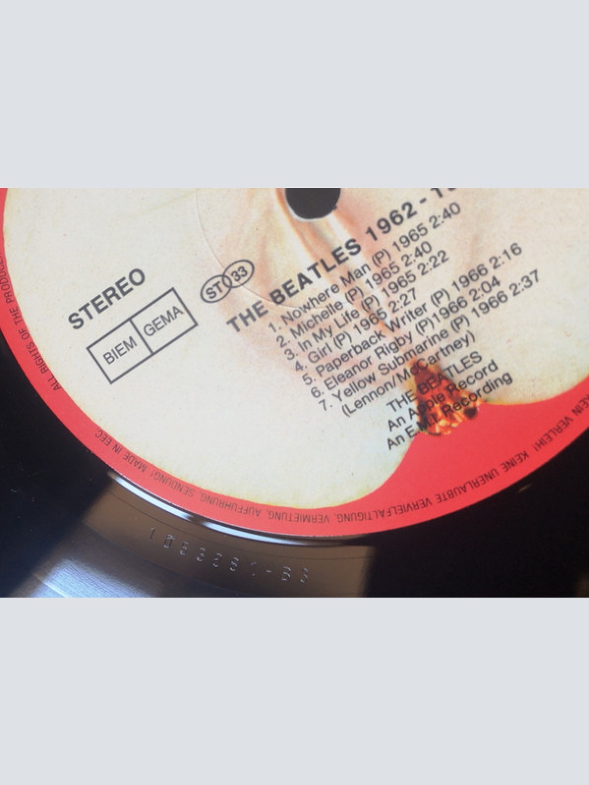 Vinyl / The Beatles - 1962 - 1966