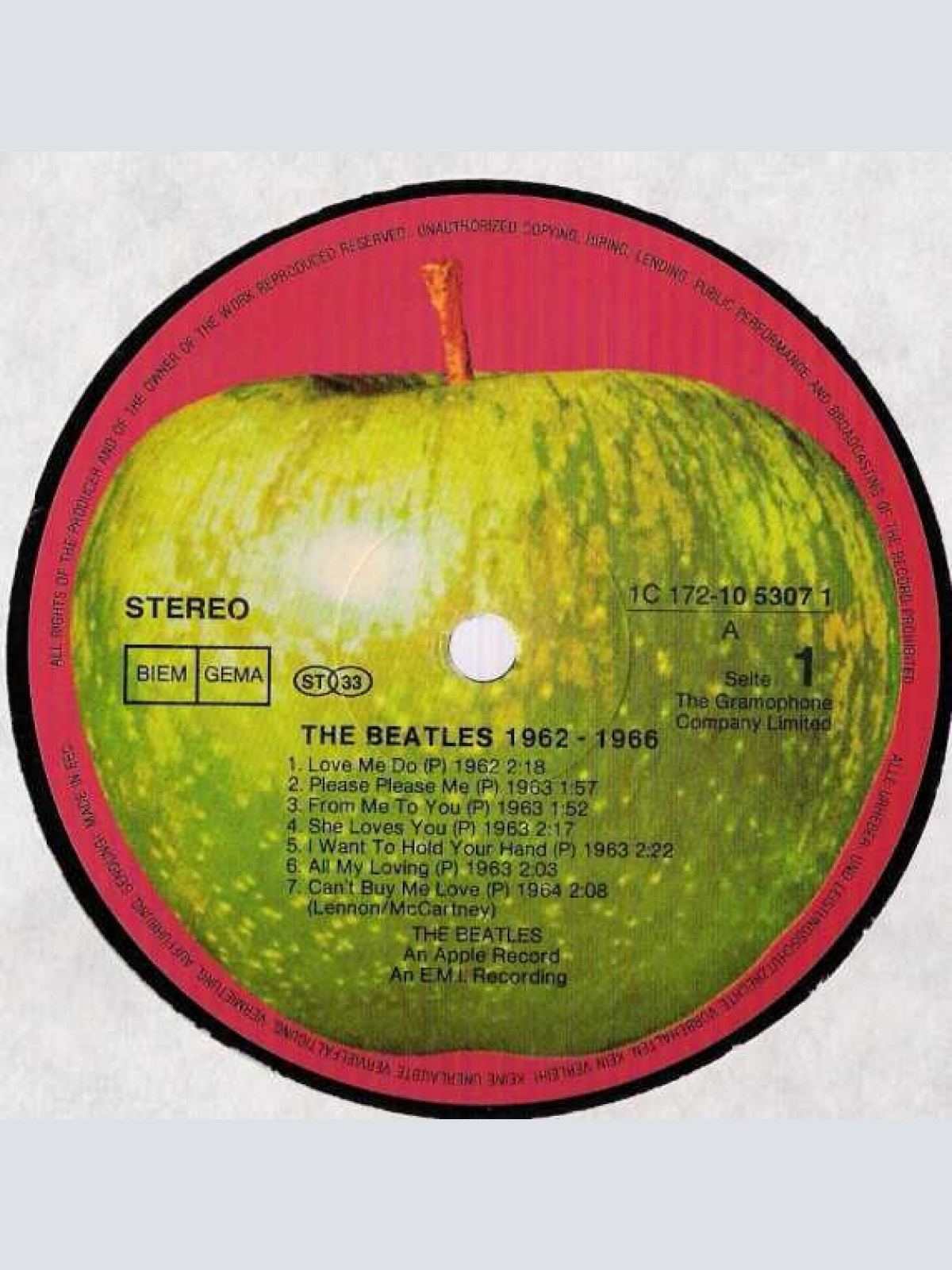 Vinyl / The Beatles - 1962 - 1966