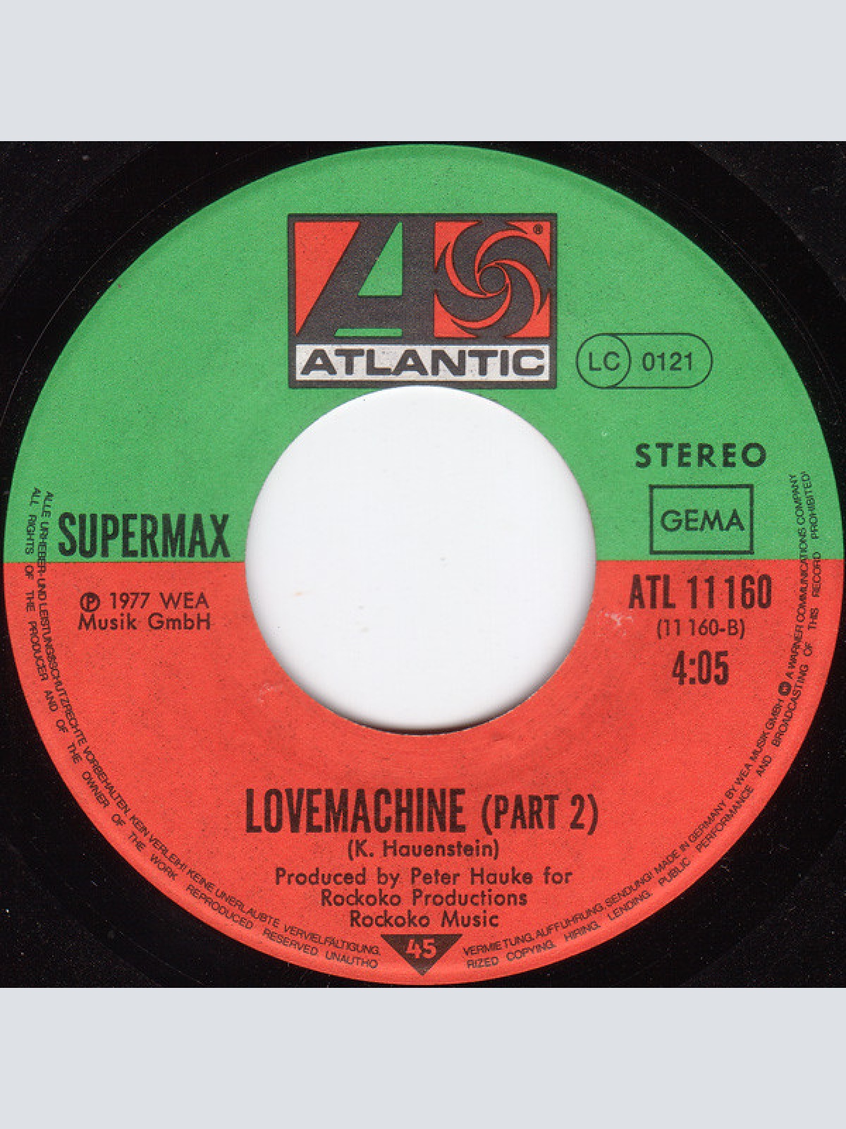 Vinyl / Supermax - Love Machine (Part I & II)