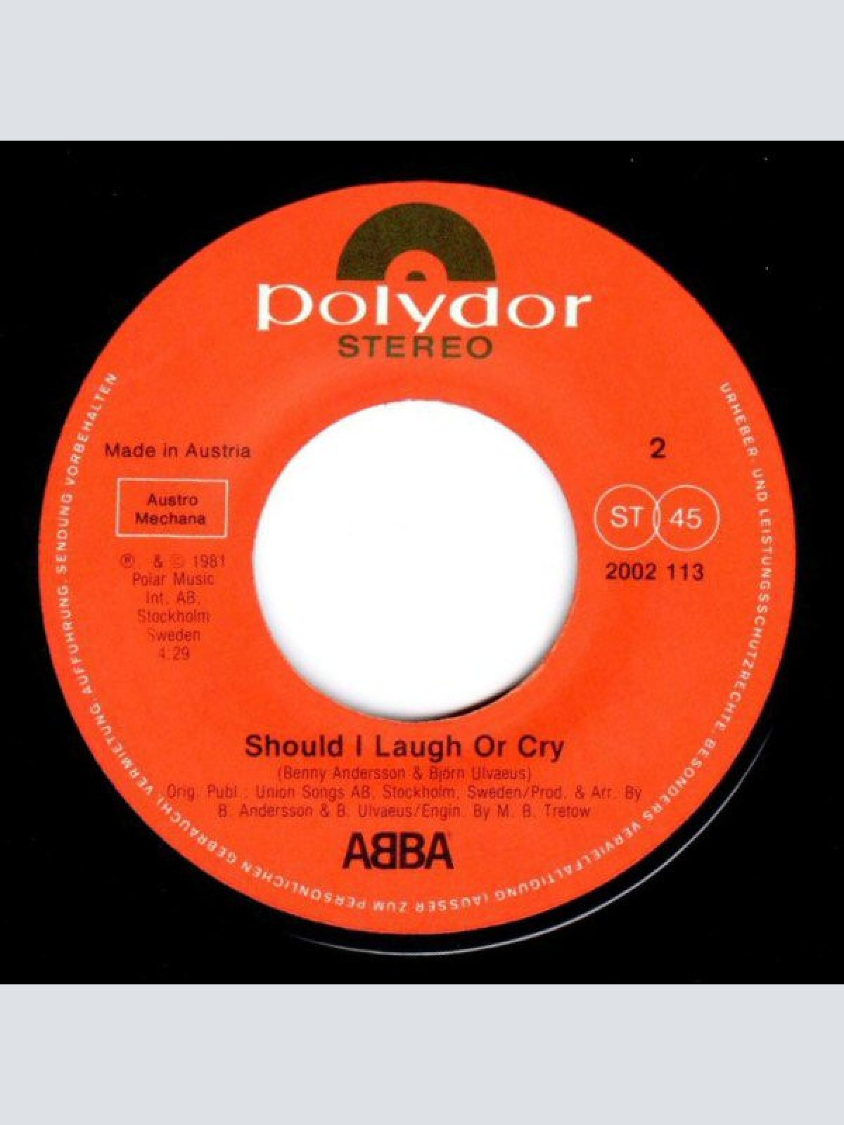 Vinyl / ABBA®* - One Of Us