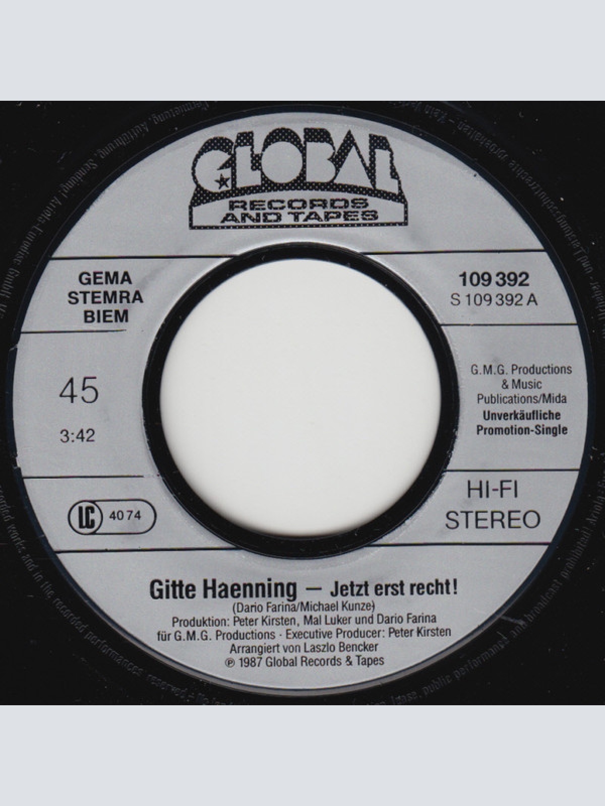 Vinyl / Gitte Hænning - Jetzt Erst Recht