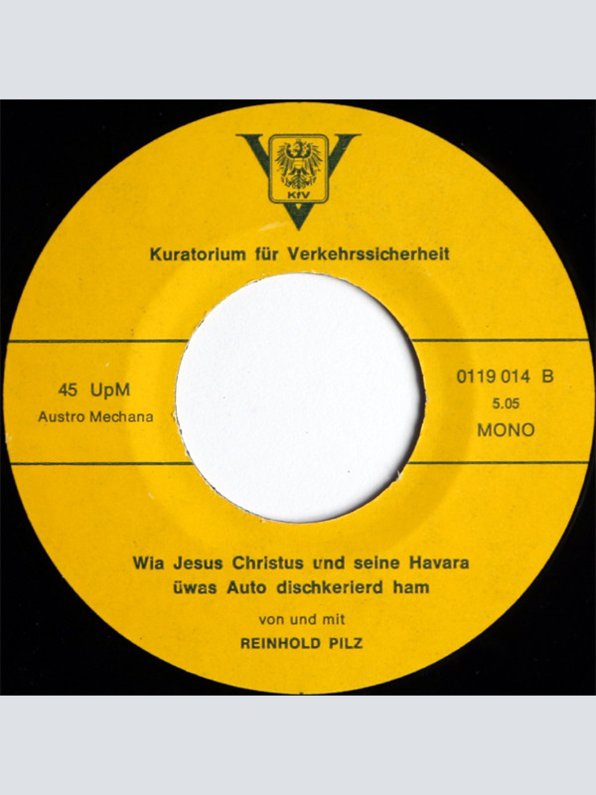 Vinyl / André Heller, Robert Opratko, Reinhold Pilz - Da Tod Soi Schdeam Des Lebm Soi Lebm