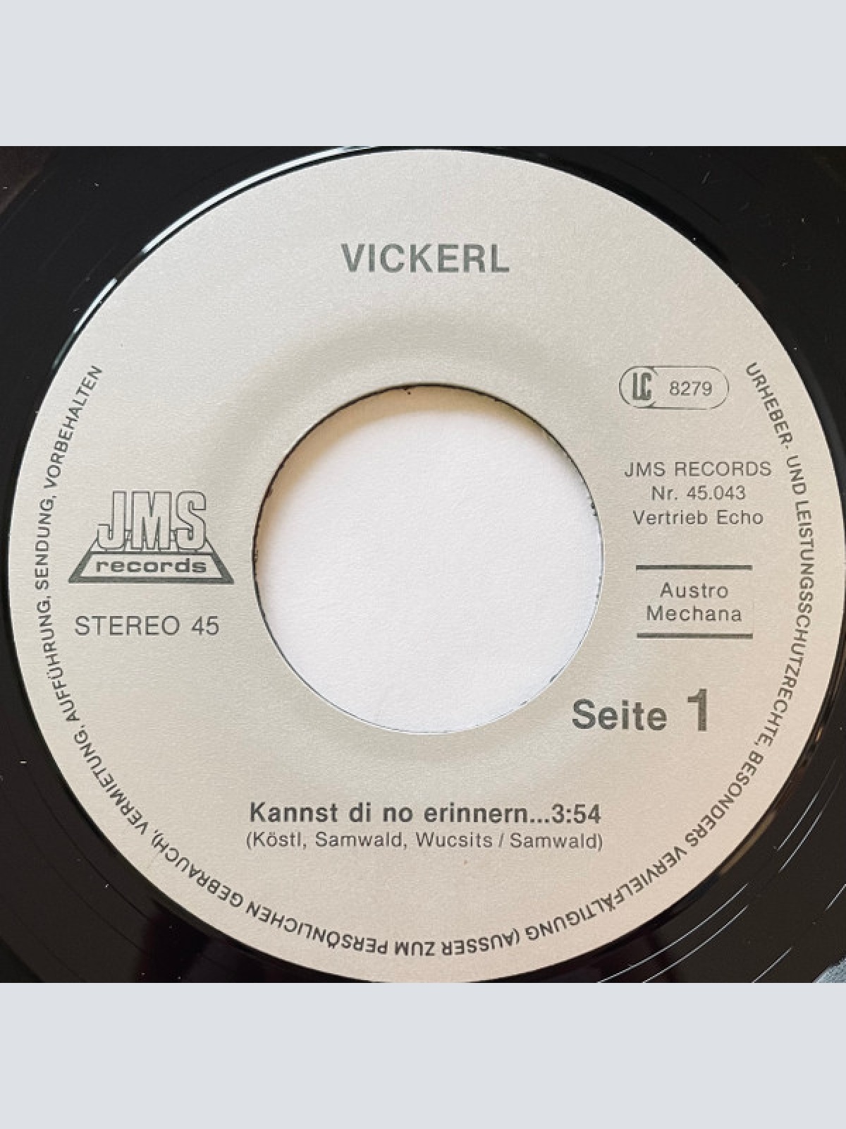 Vinyl / Vickerl* - Kannst' Di No Erinnern...