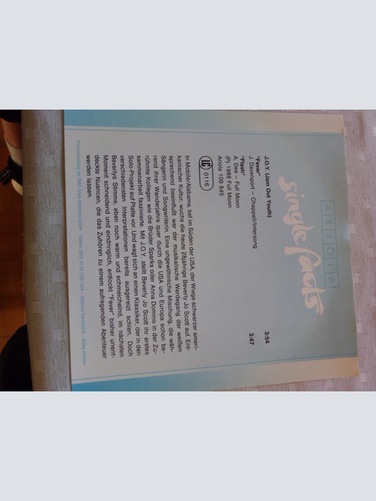 Vinyl / J.O.Y.* - Fever