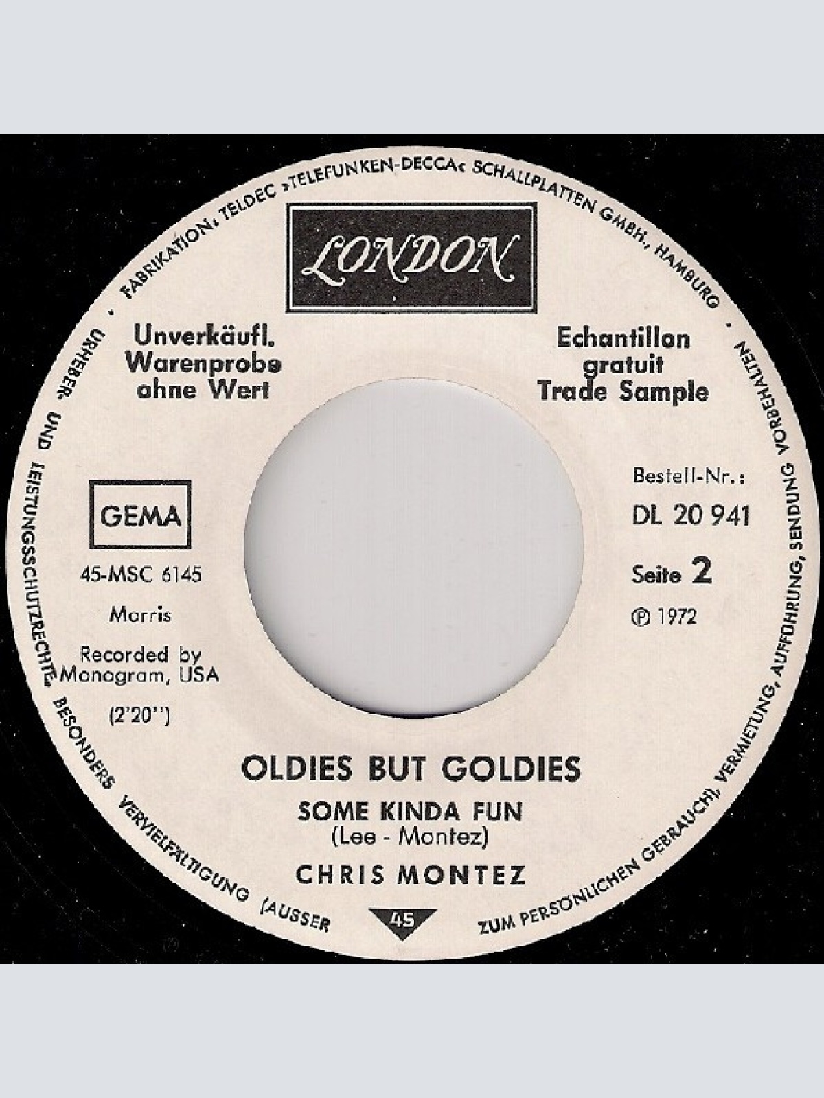 Vinyl / Chris Montez - Let's Dance