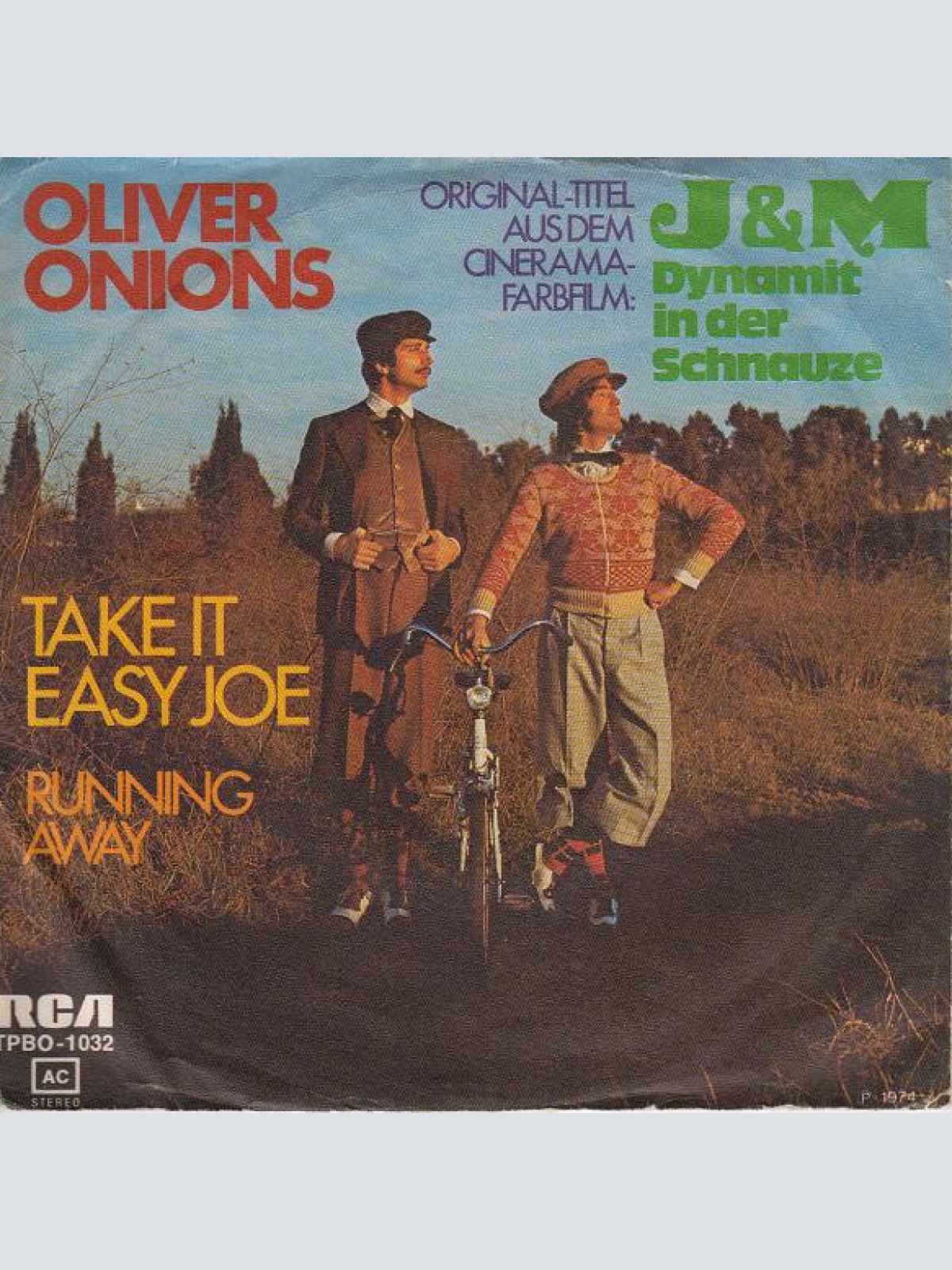 Vinyl / Oliver Onions - Take It Easy Joe / Running Away
