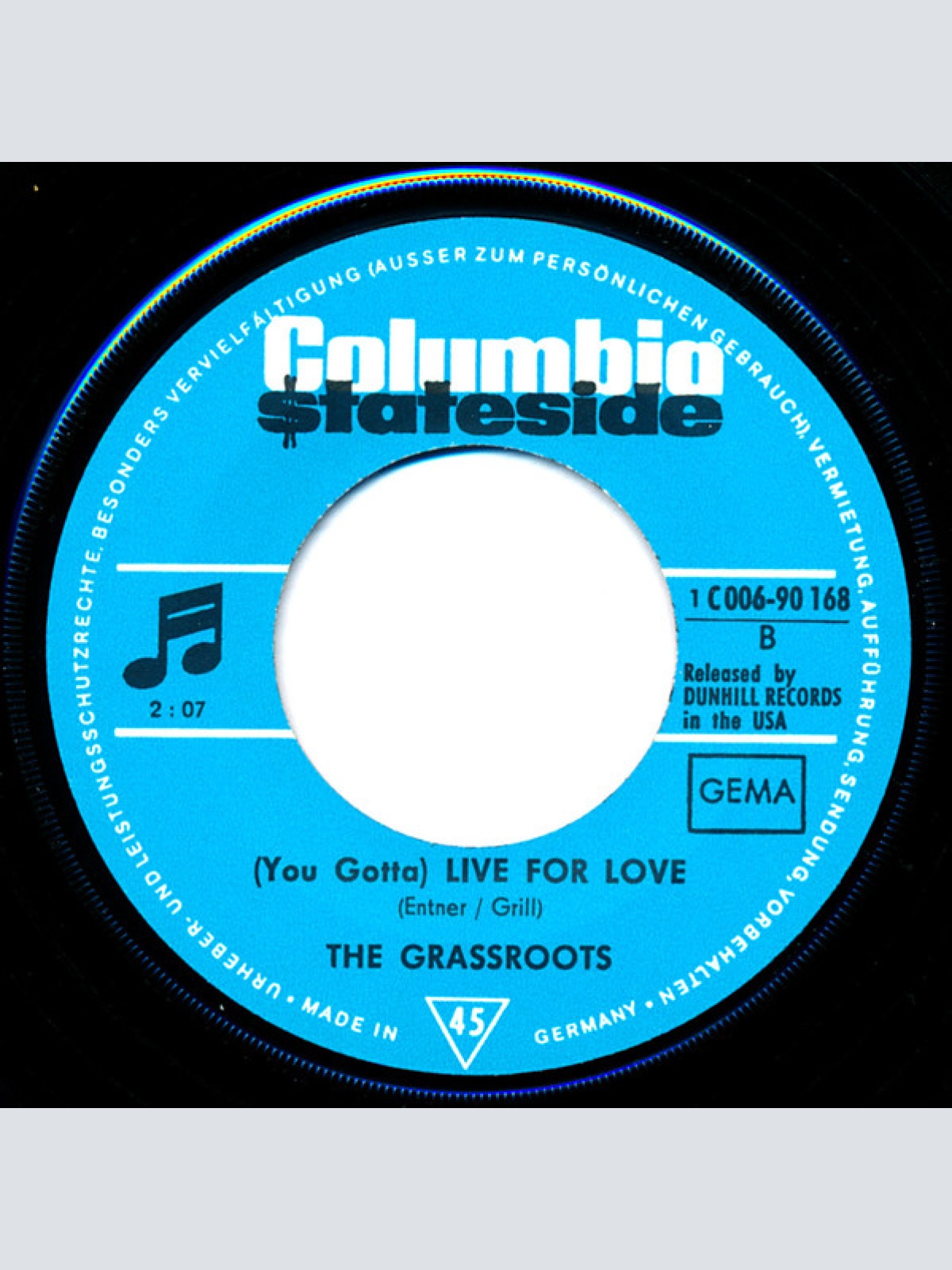 Vinyl / The Grassroots* - The River Is Wide / (You Gotta) Live For Love