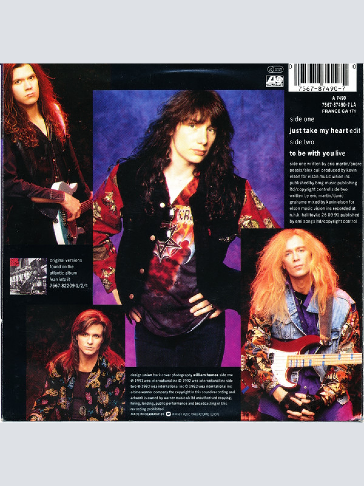 Vinyl / Mr. Big - Just Take My Heart