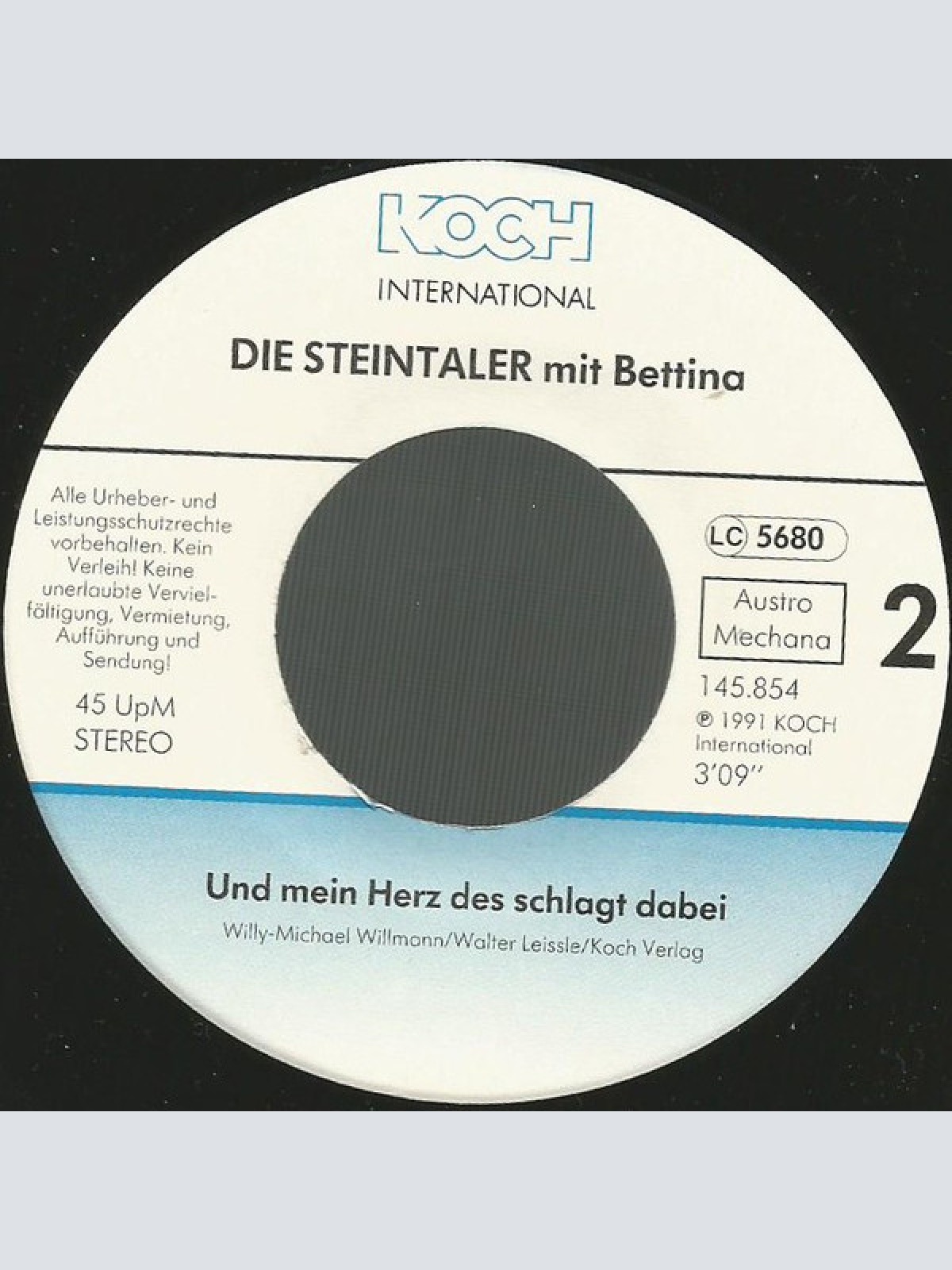 Vinyl / Die Steintaler Mit Bettina (8) - Die Sterne Über'm Heimatland