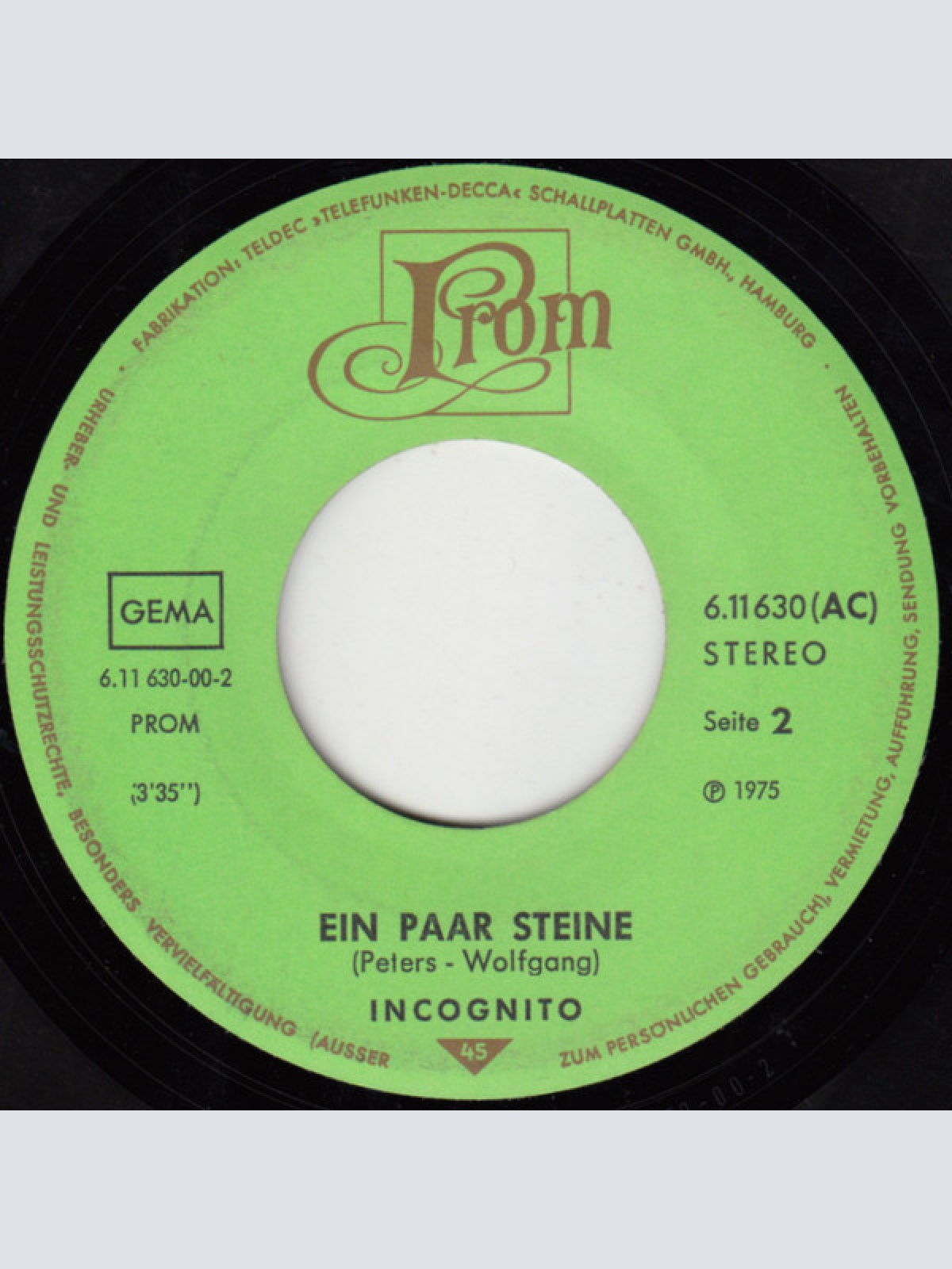 Vinyl / Incognito (20) - Era