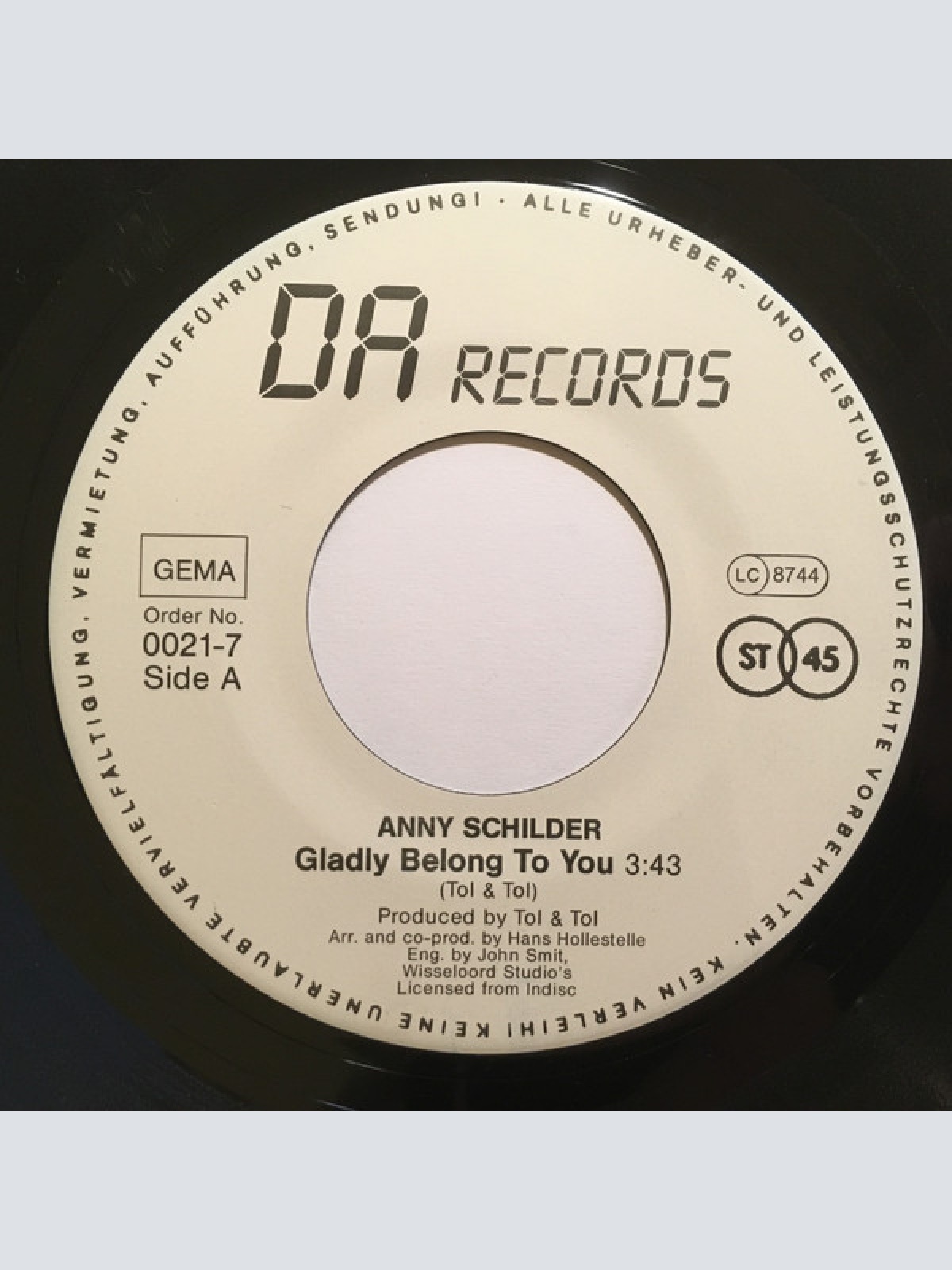 Vinyl / Anny Schilder - Gladly Belong To You