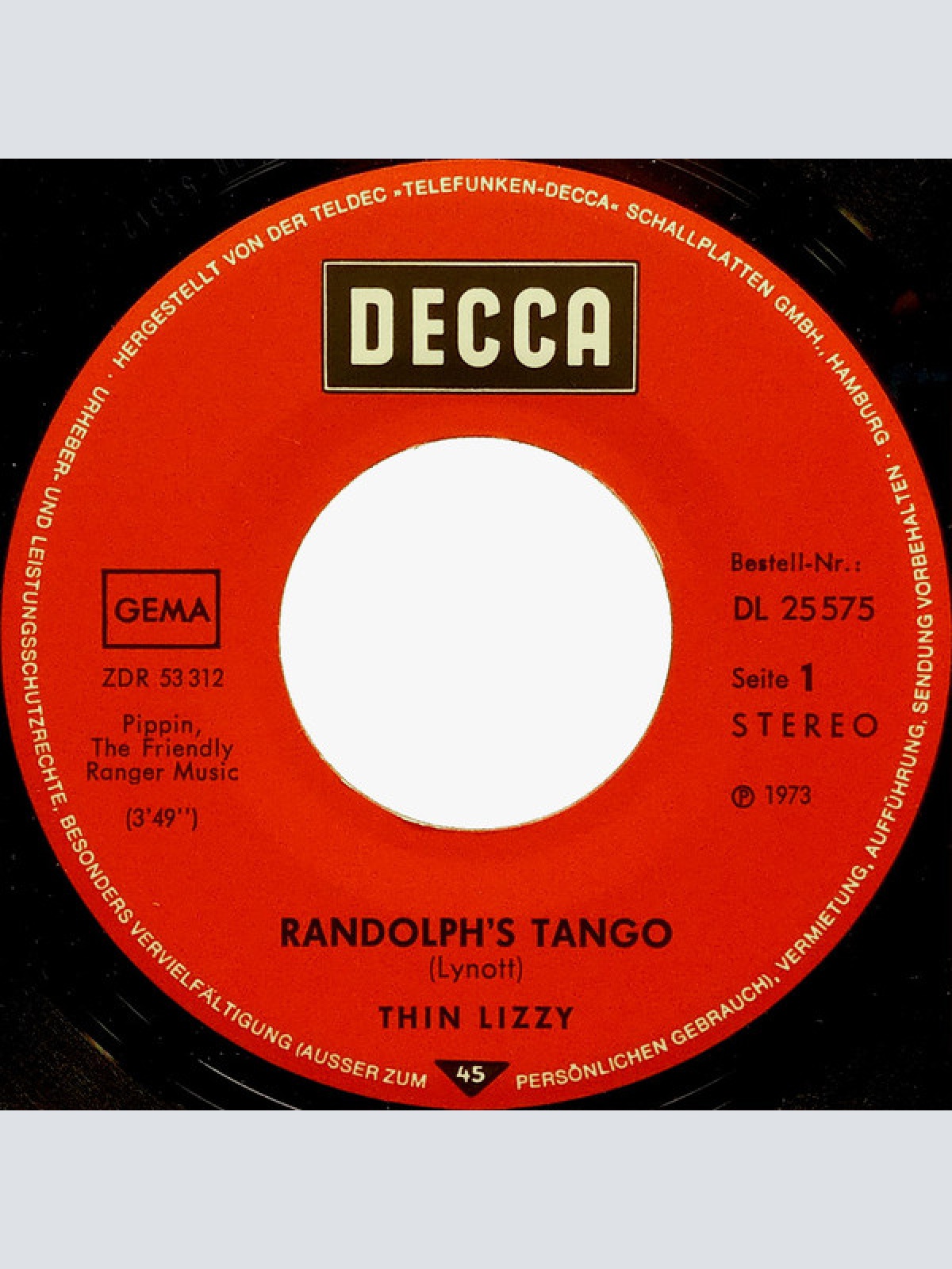 Vinyl / Thin Lizzy - Randolph's Tango