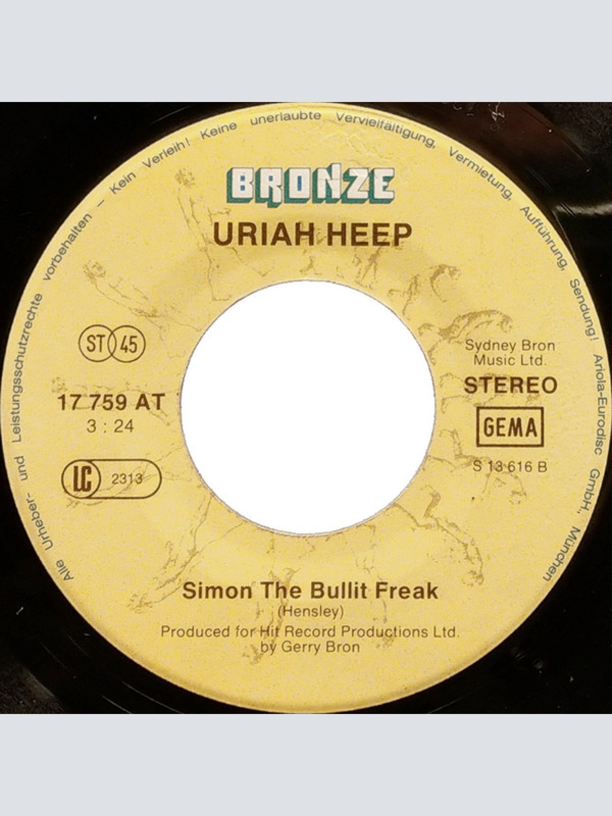 Vinyl / Uriah Heep - Lady In Black