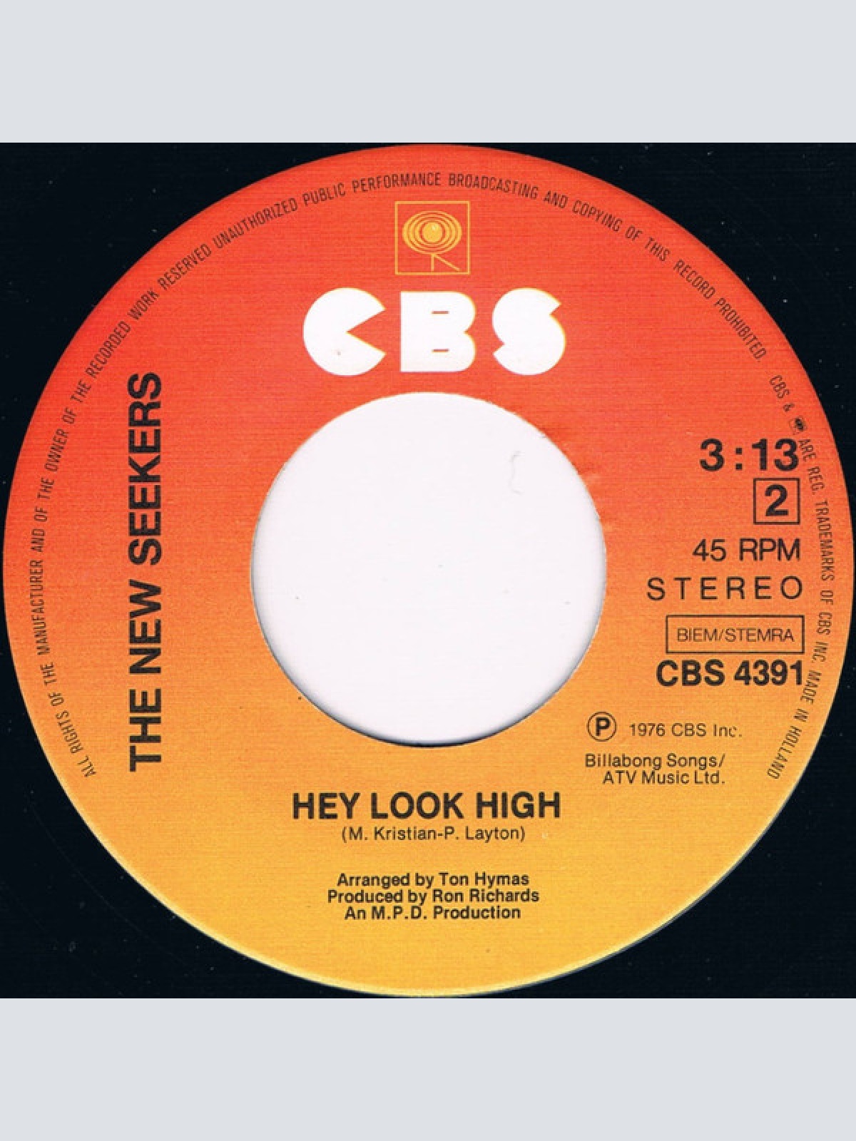 Vinyl / The New Seekers - It's So Nice (To Have You Home)