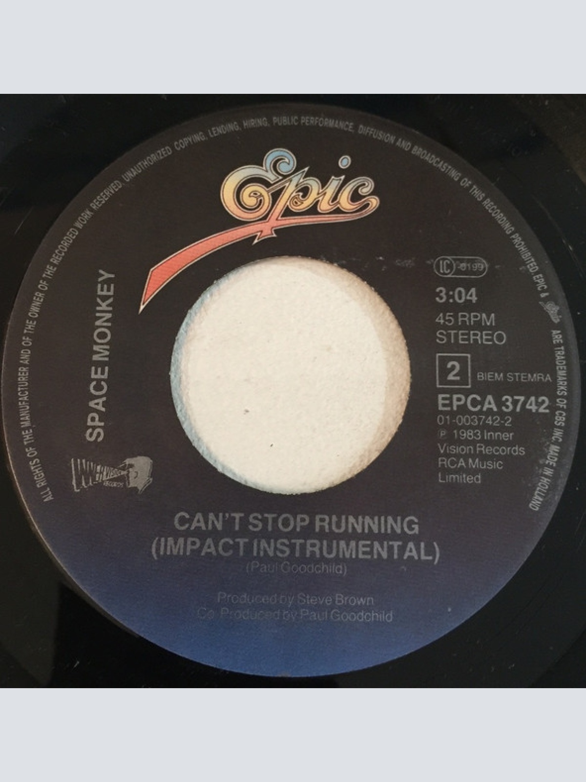 Vinyl / Space Monkey (3) - Can't Stop Running....