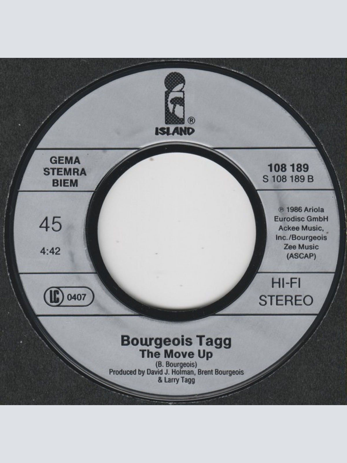 Vinyl / Bourgeois Tagg - Mutual Surrender