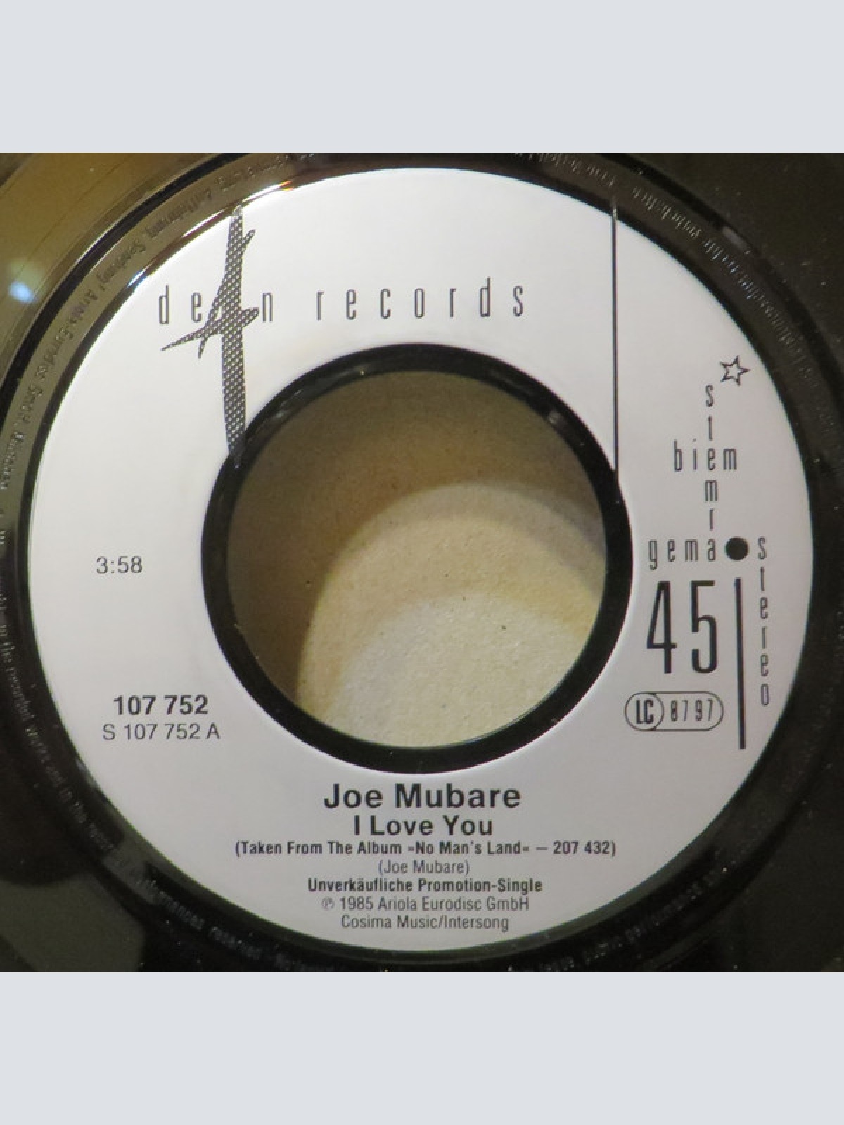 Vinyl / Joe Mubare - I Love You