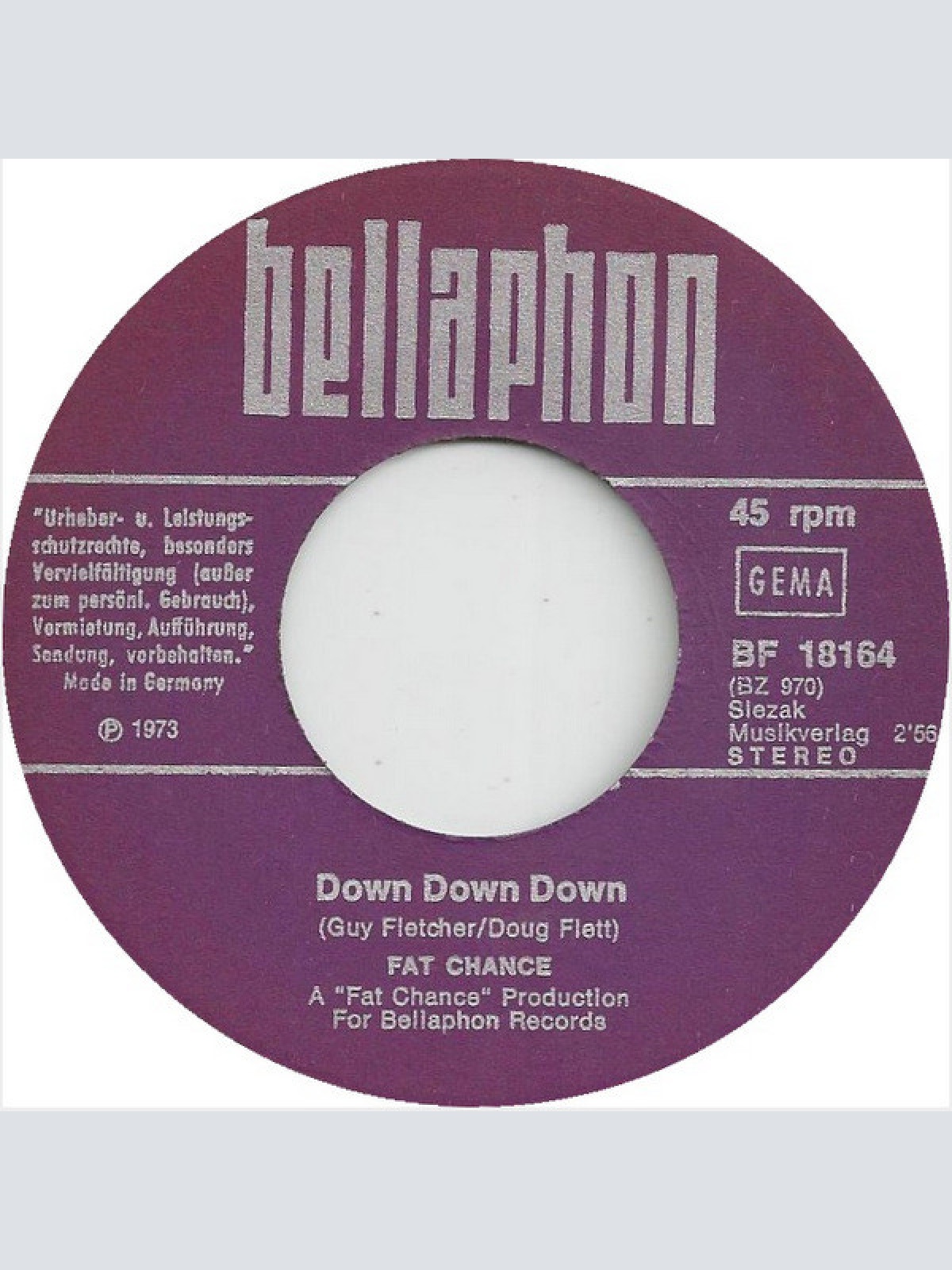 Vinyl / Fat Chance (7) - By The Devil I Was Tempted