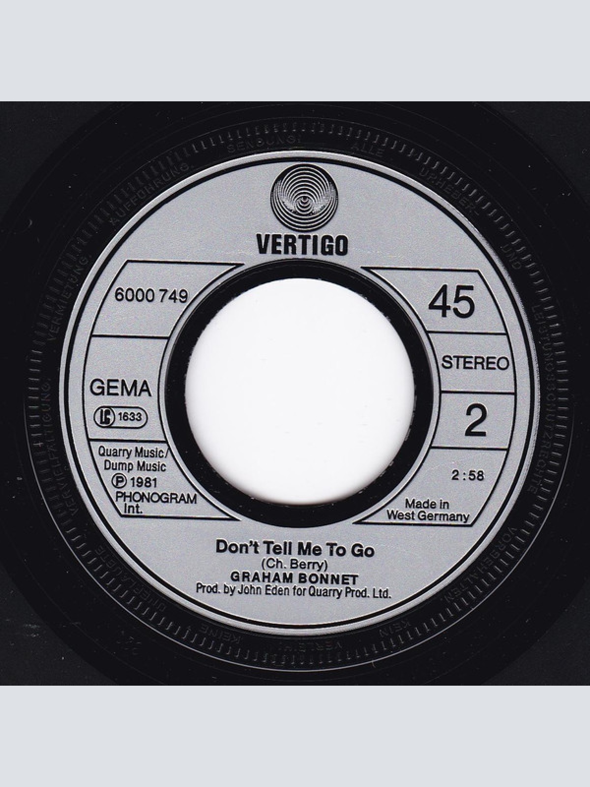 Vinyl / Graham Bonnet - Anthony Boy