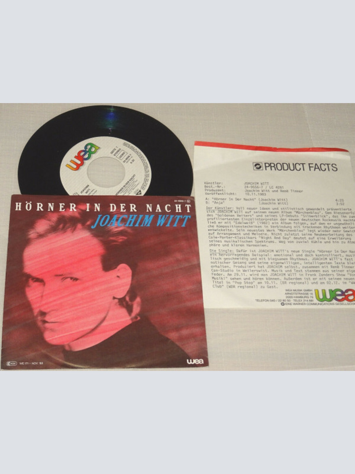 Vinyl / Joachim Witt - Hörner In Der Nacht