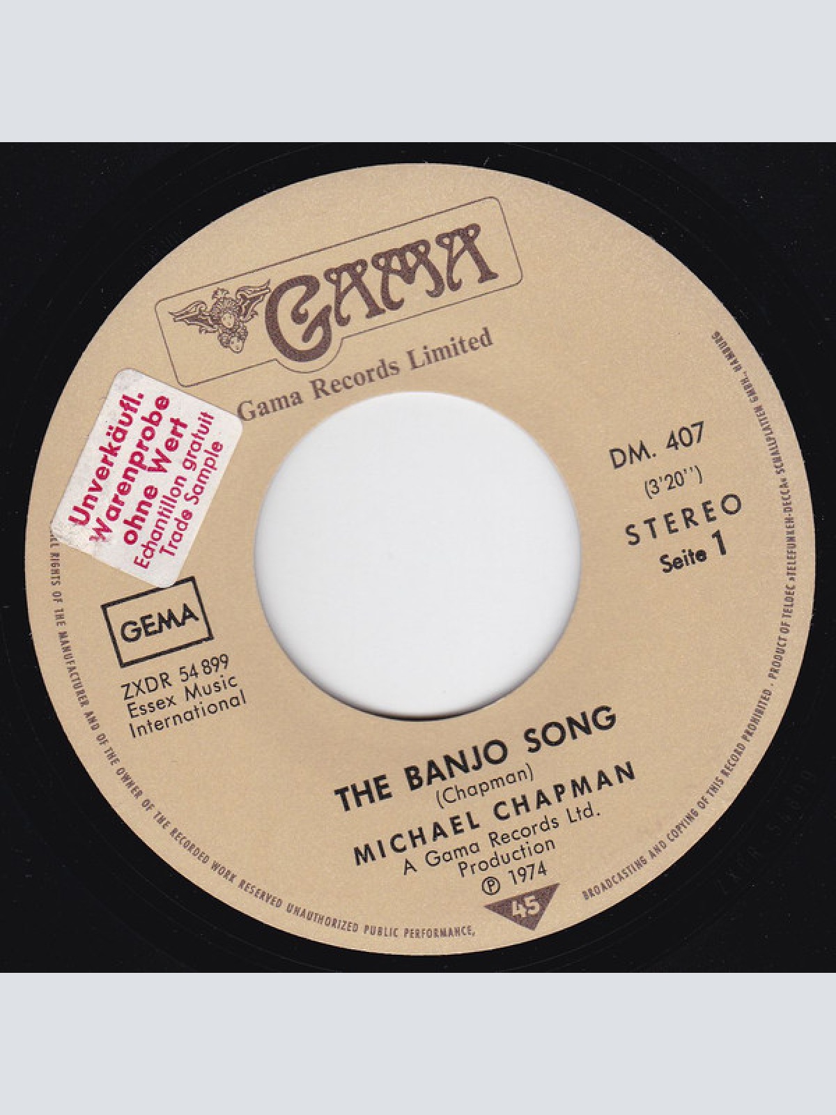 Vinyl / Michael Chapman (2) - The Banjo Song