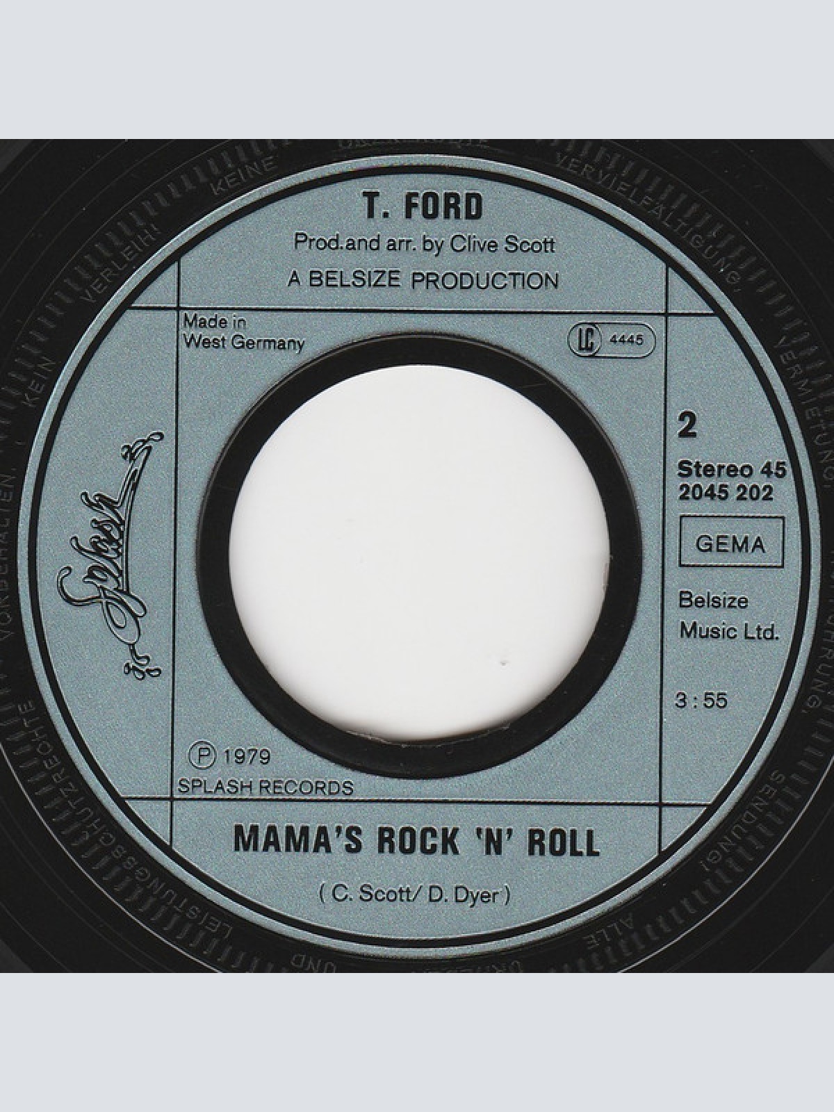 Vinyl / T-Ford - Just Keep It Up / Mama's Rock'n'Roll