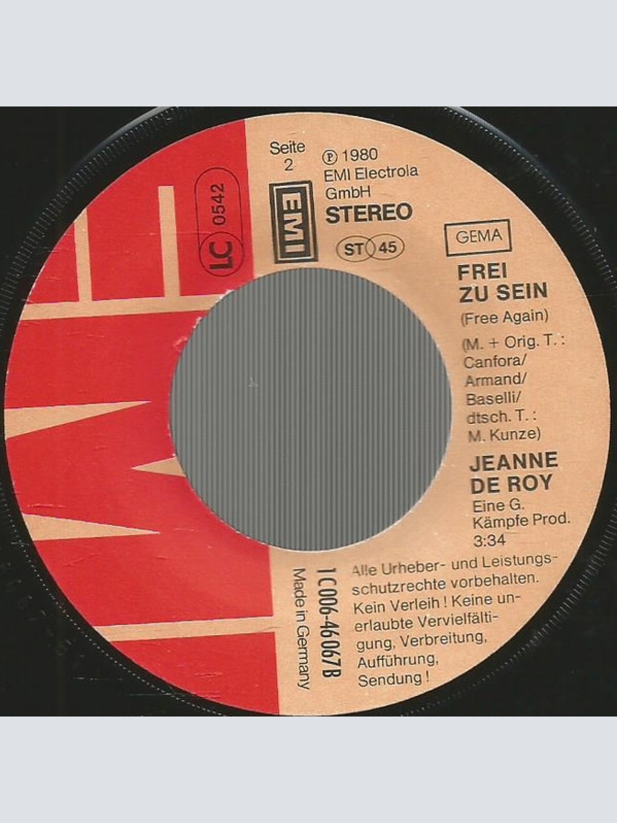 Vinyl / Jeanne De Roy - Freundin