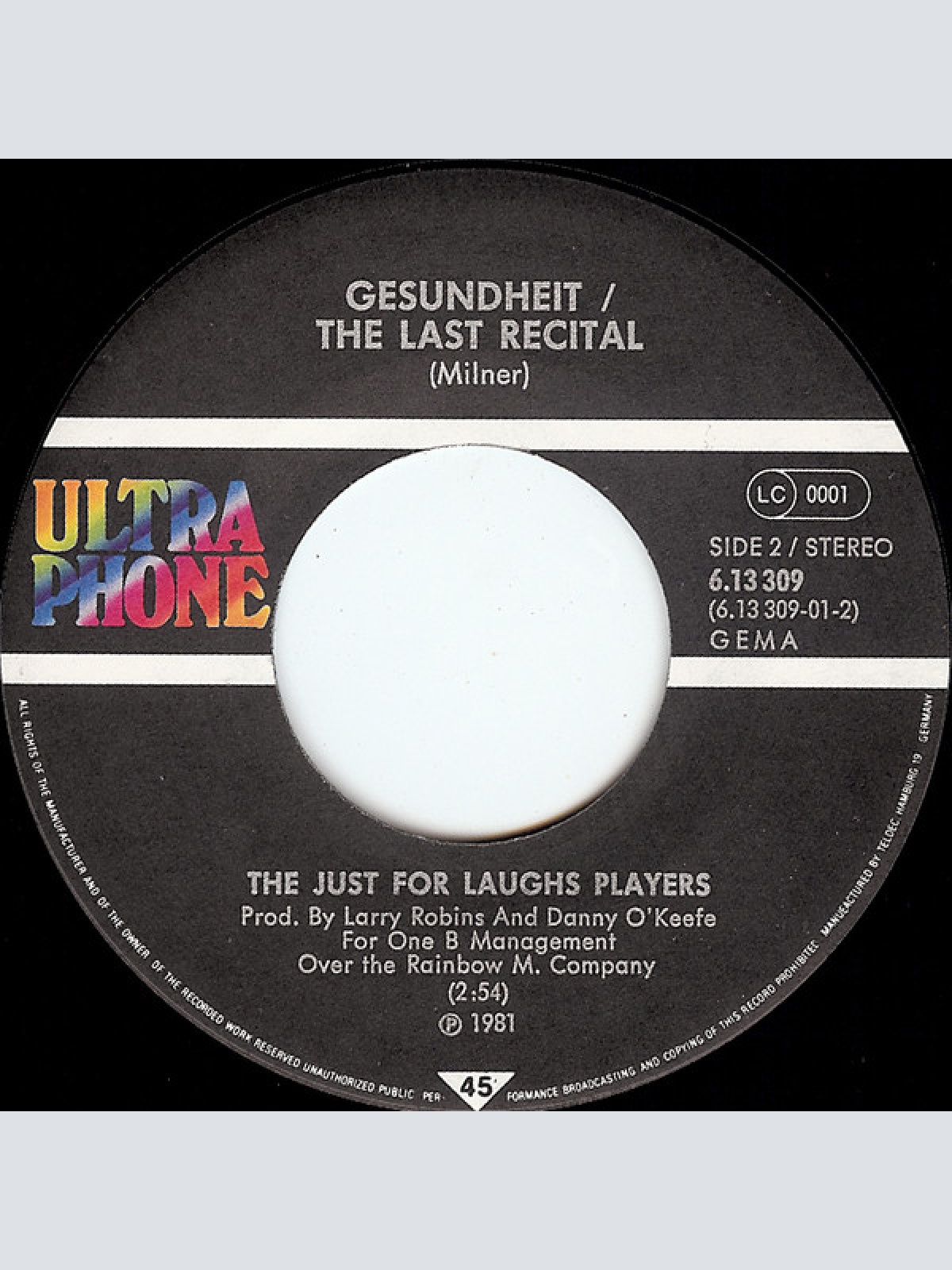 Vinyl / The Just For Laughs Players* - Laughing All The Way