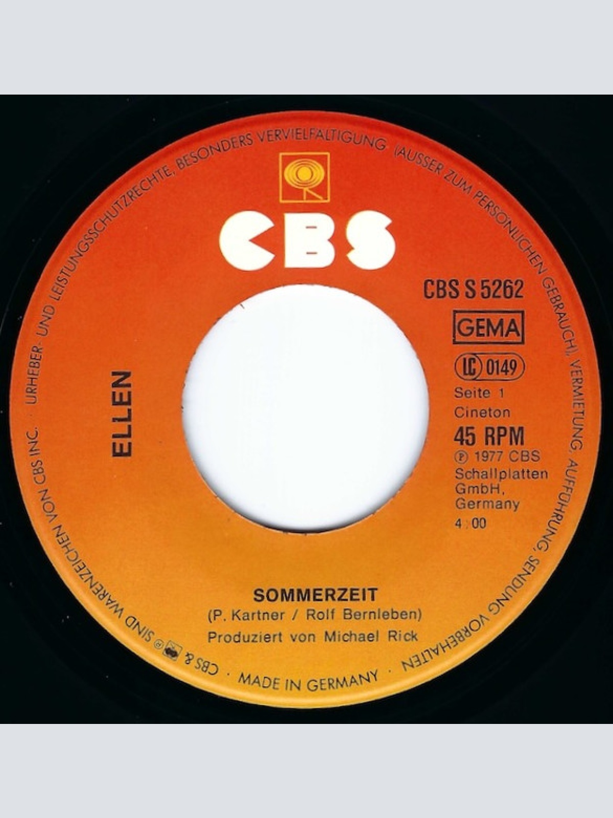 Vinyl / Ellen* - Sommerzeit