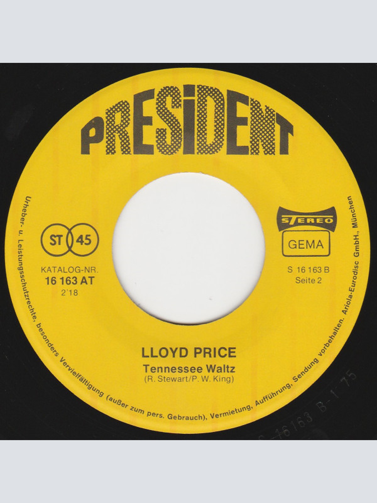 Vinyl / Lloyd Price - Stagger Lee