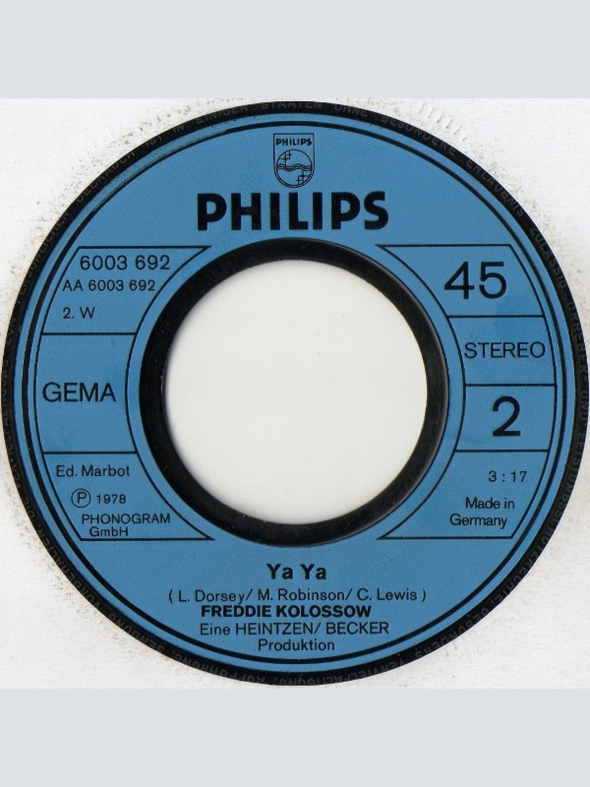 Vinyl / Freddie Kolossow - Good Old Rock 'n' Roll